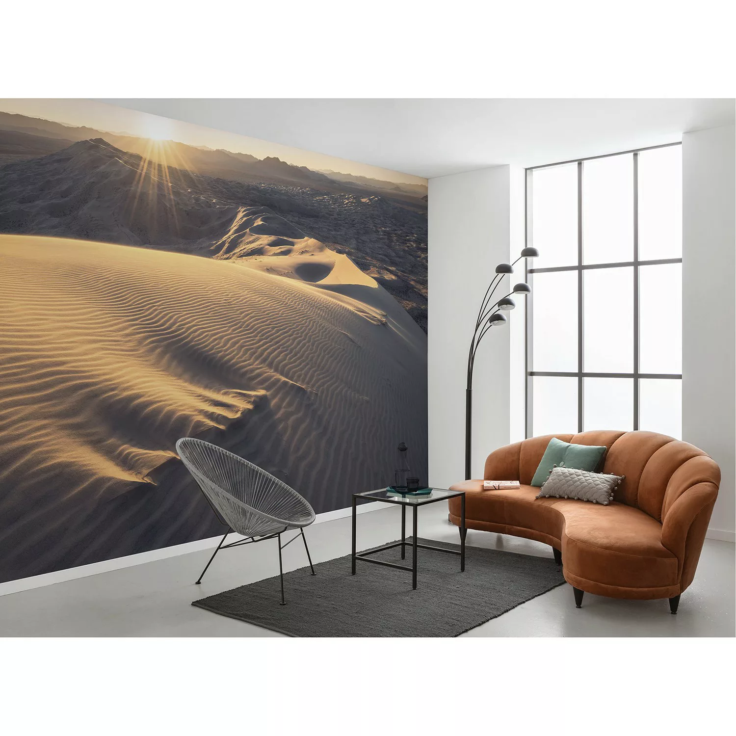 Sanders & Sanders Fototapete Landschaft Sandbraun 450 x 280 cm 612701 günstig online kaufen