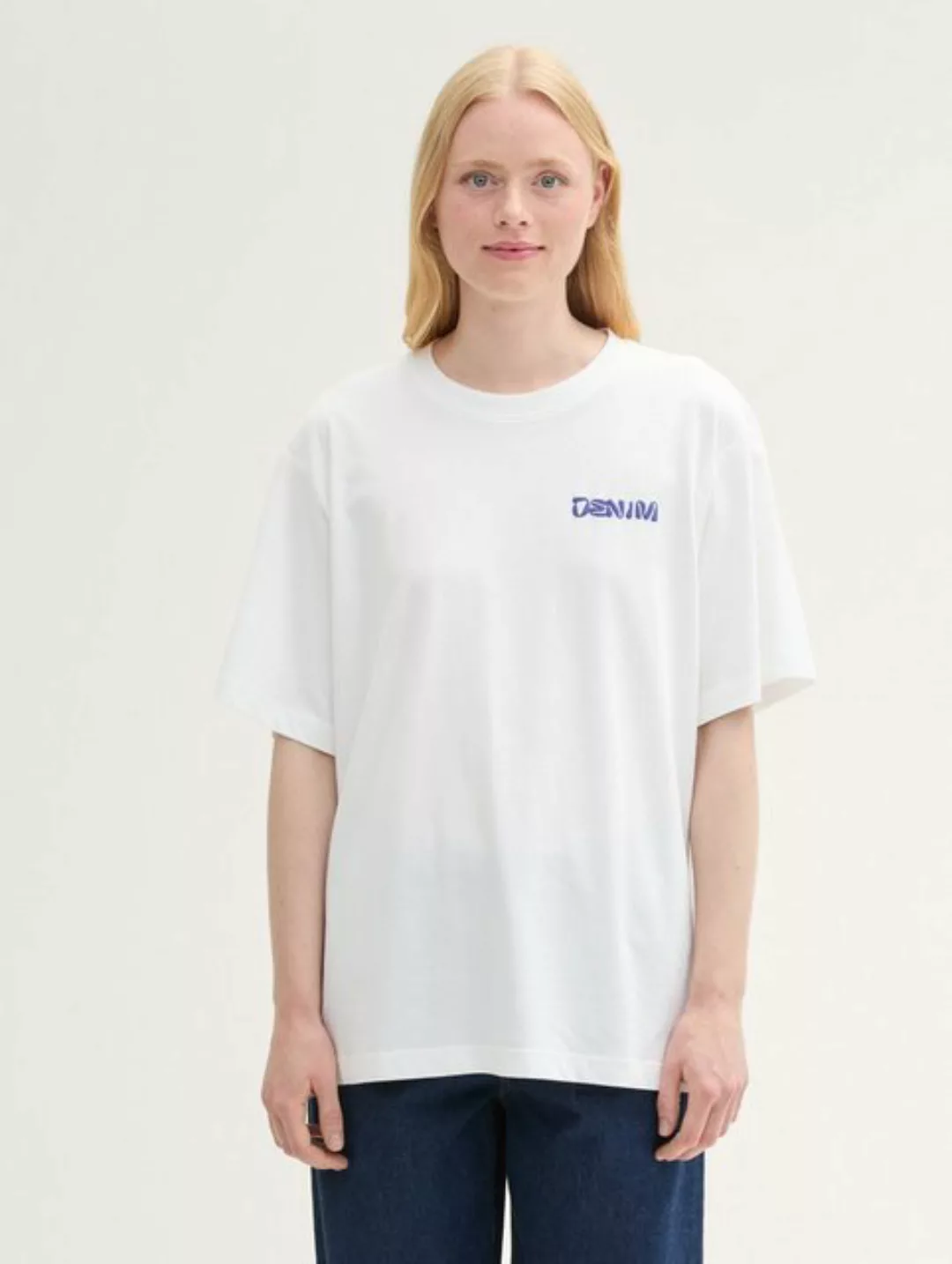TOM TAILOR Denim T-Shirt Boyfriend T-Shirt mit Bio-Baumwolle günstig online kaufen