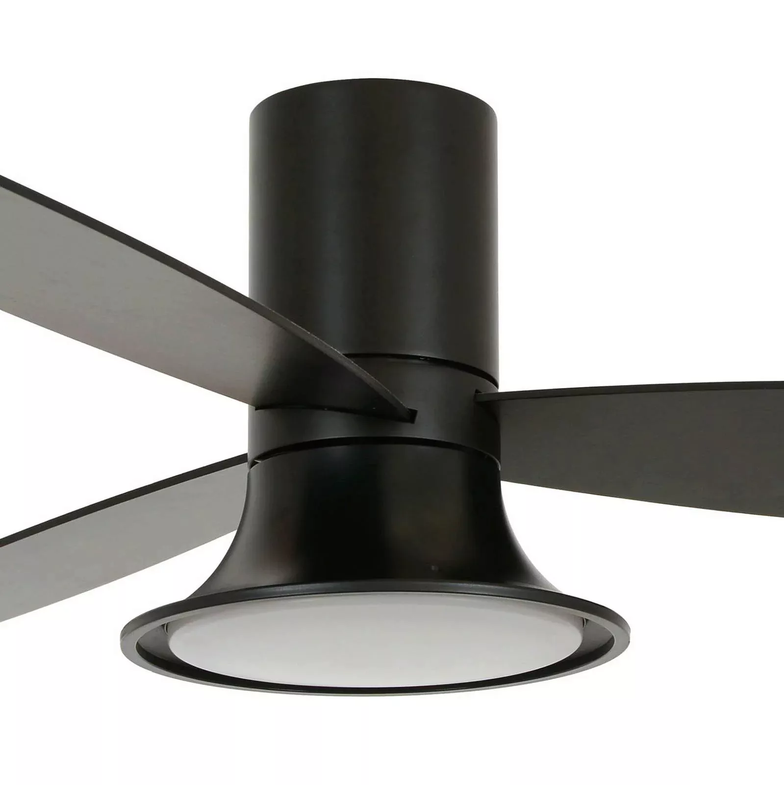 Beacon Deckenventilator mit Licht Flusso schwarz 132cm leise günstig online kaufen