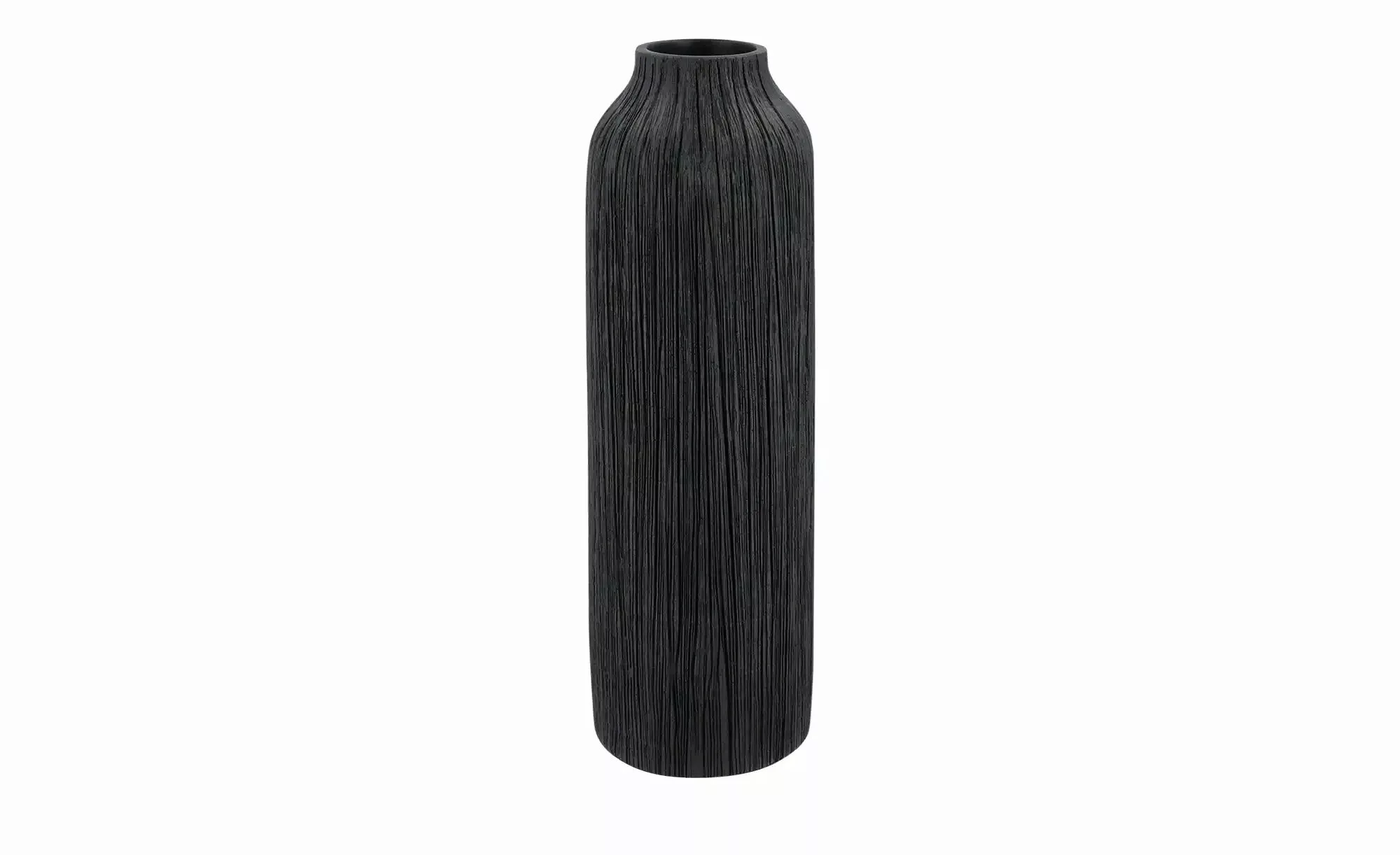 HOME STORY Deko Vase   ¦ schwarz ¦ Polyresin (Kunstharz) ¦ Maße (cm): H: 38 günstig online kaufen