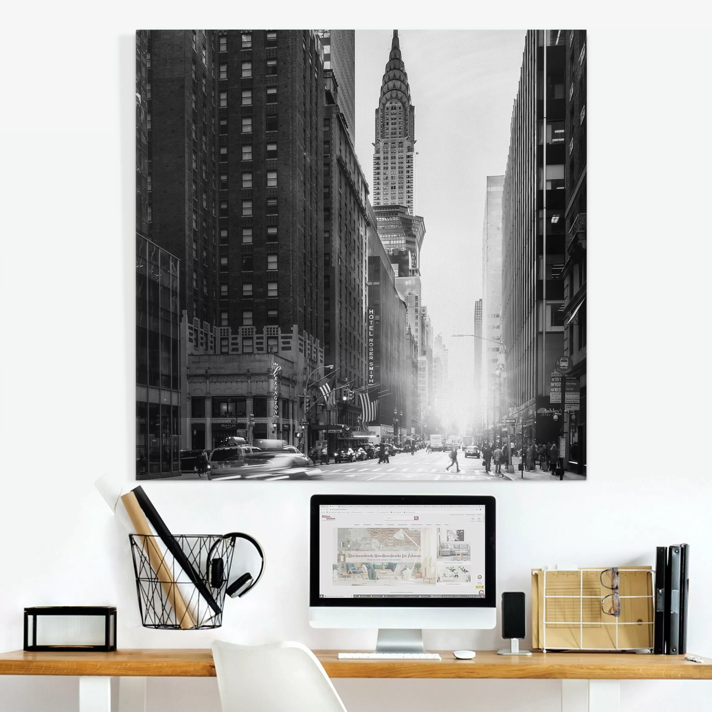 Leinwandbild Lebhaftes New York günstig online kaufen