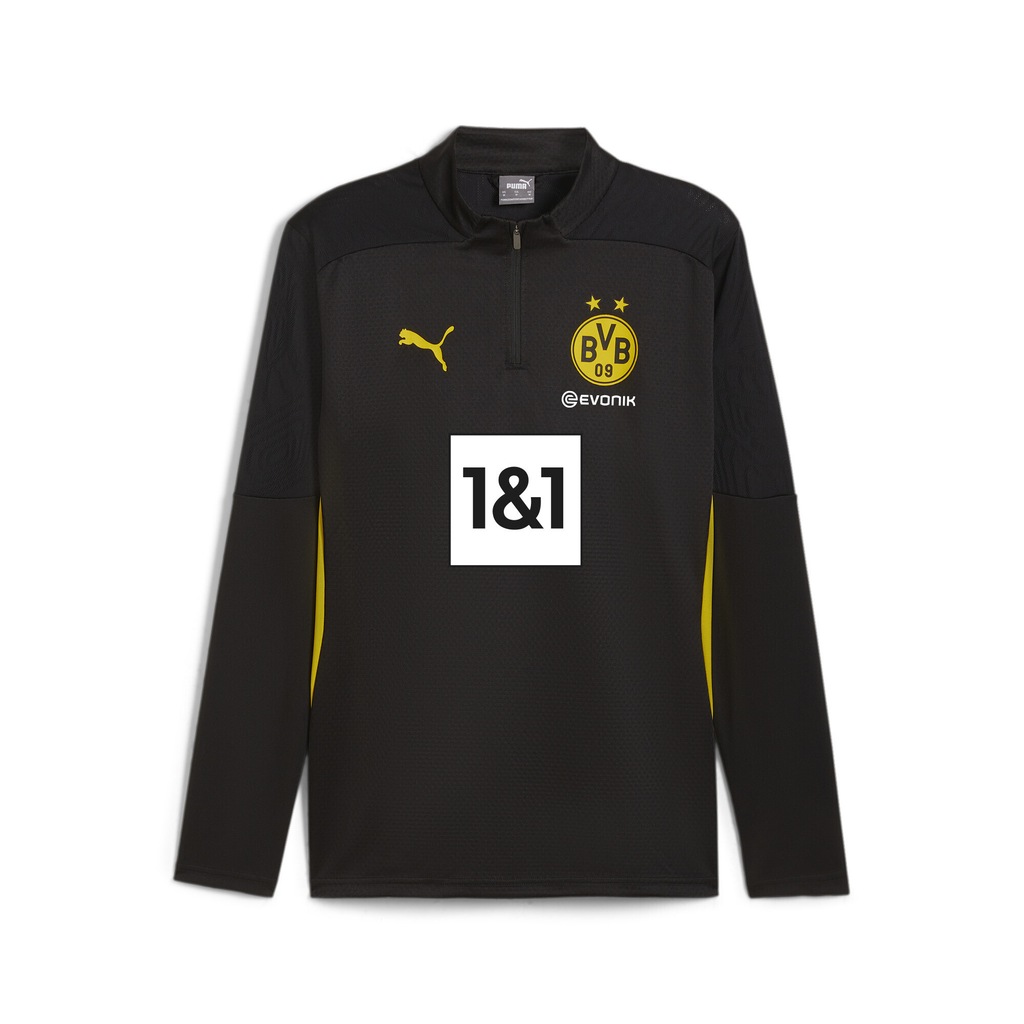 PUMA T-Shirt "Borussia Dortmund Trainingstop mit viertellangem Reißverschlu günstig online kaufen