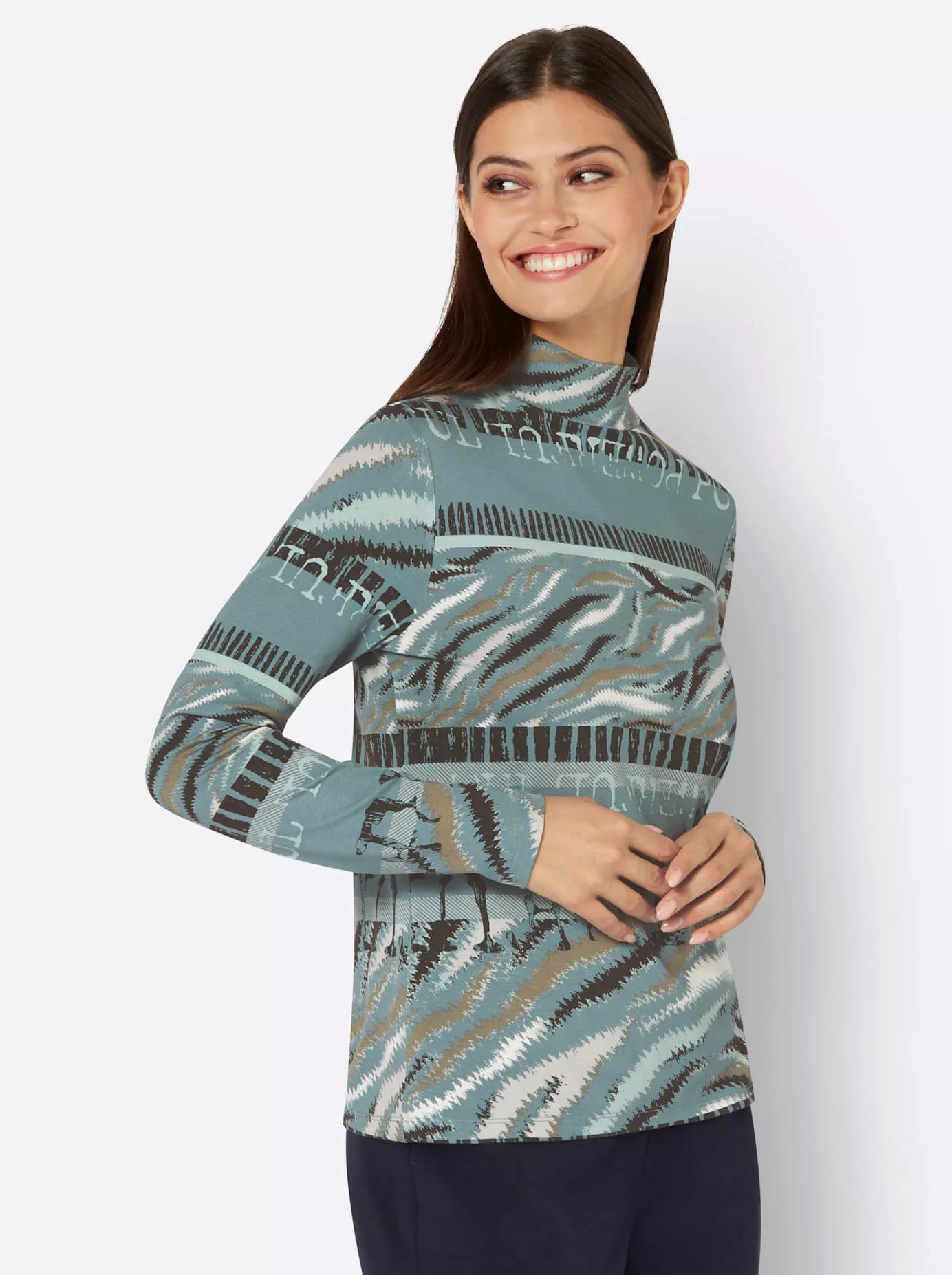 creation L Stehkragenshirt "Stehkragen-Shirt", (1 tlg.) günstig online kaufen
