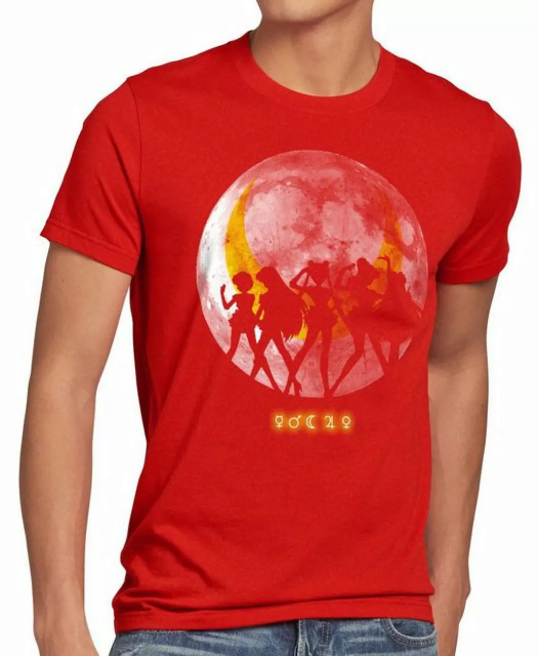 Print-Shirt Herren T-Shirt Sailor Senshi mond mondstein moon luna mars plan günstig online kaufen