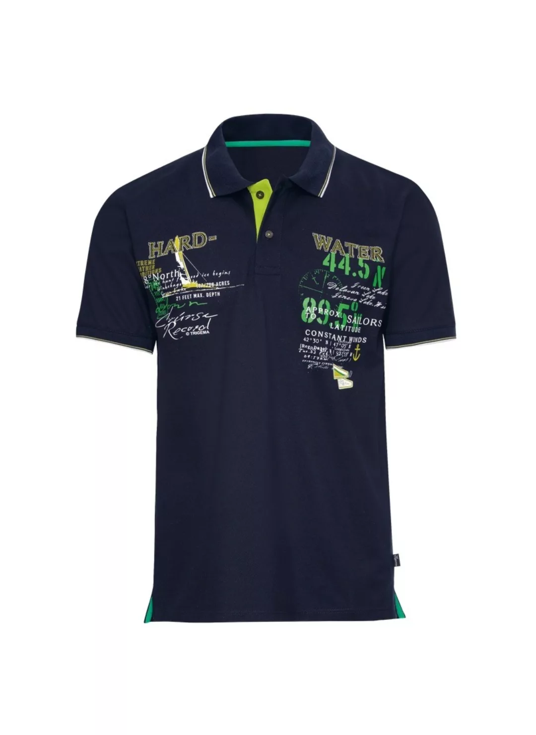 Trigema Poloshirt "TRIGEMA Poloshirt mit maritimem Printmotiv" günstig online kaufen