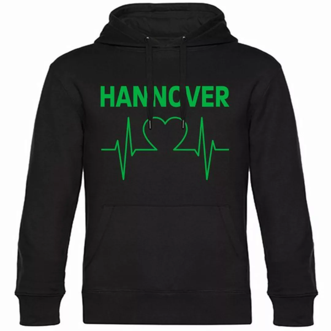 multifanshop Kapuzensweatshirt Hannover - Herzschlag - Hoodie günstig online kaufen