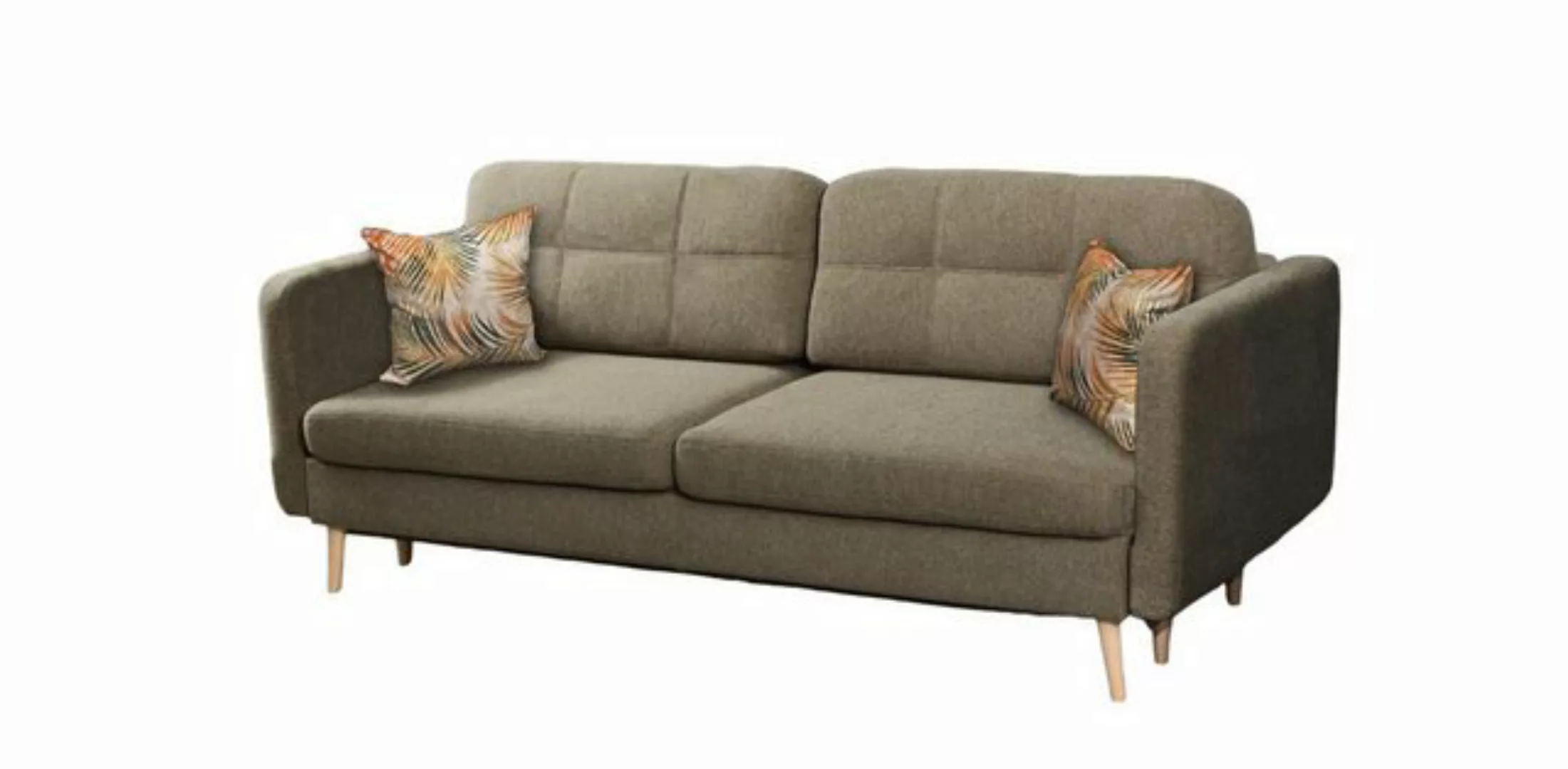 JVmoebel Sofa, Schlafsofa Luxus Designer Sofa 3 Sitzer Möbel Polster Textil günstig online kaufen