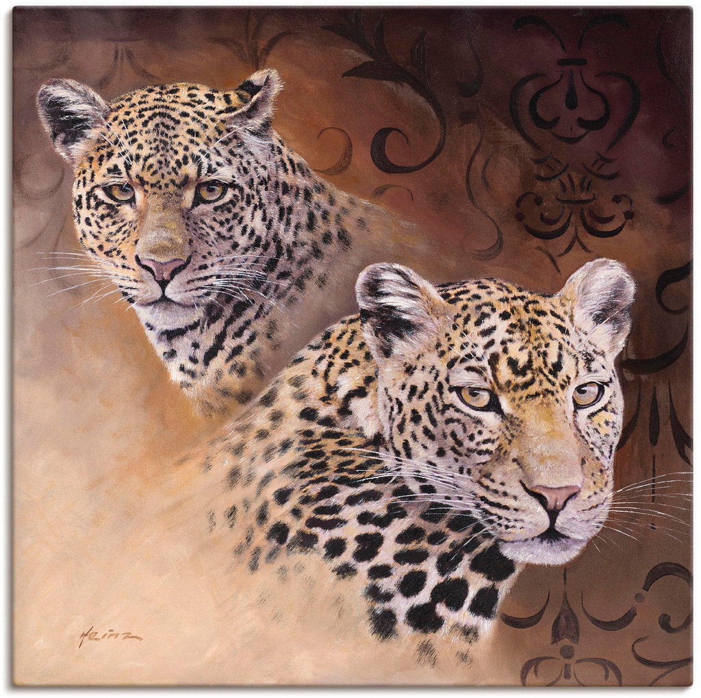 Artland Wandbild "Leoparden", Wildtiere, (1 St.), als Alubild, Outdoorbild, günstig online kaufen