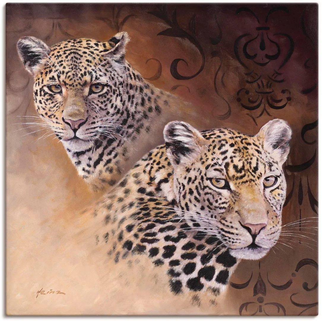 Artland Wandbild "Leoparden", Wildtiere, (1 St.), als Alubild, Outdoorbild, günstig online kaufen