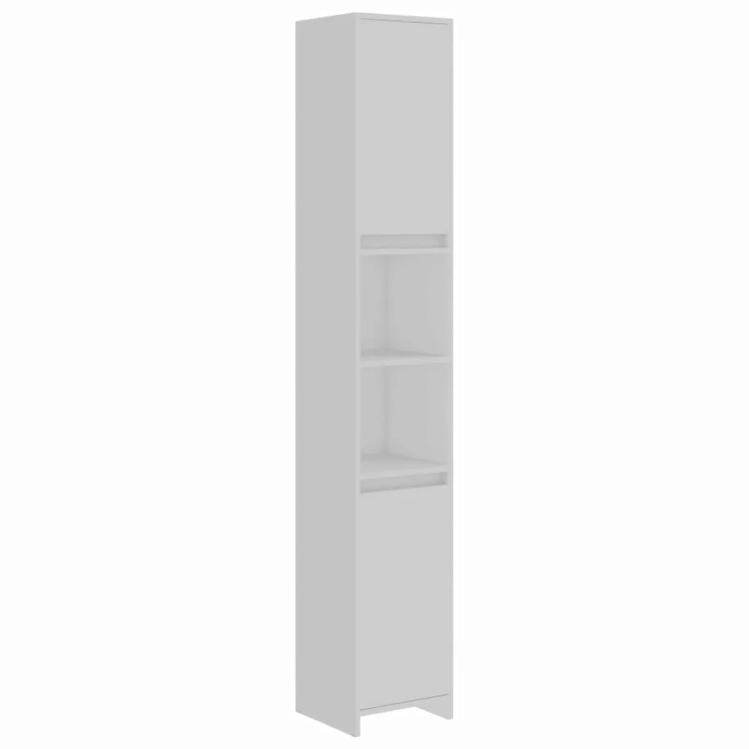 Badezimmerschrank Weiß 30x30x183,5 Cm Spanplatte günstig online kaufen