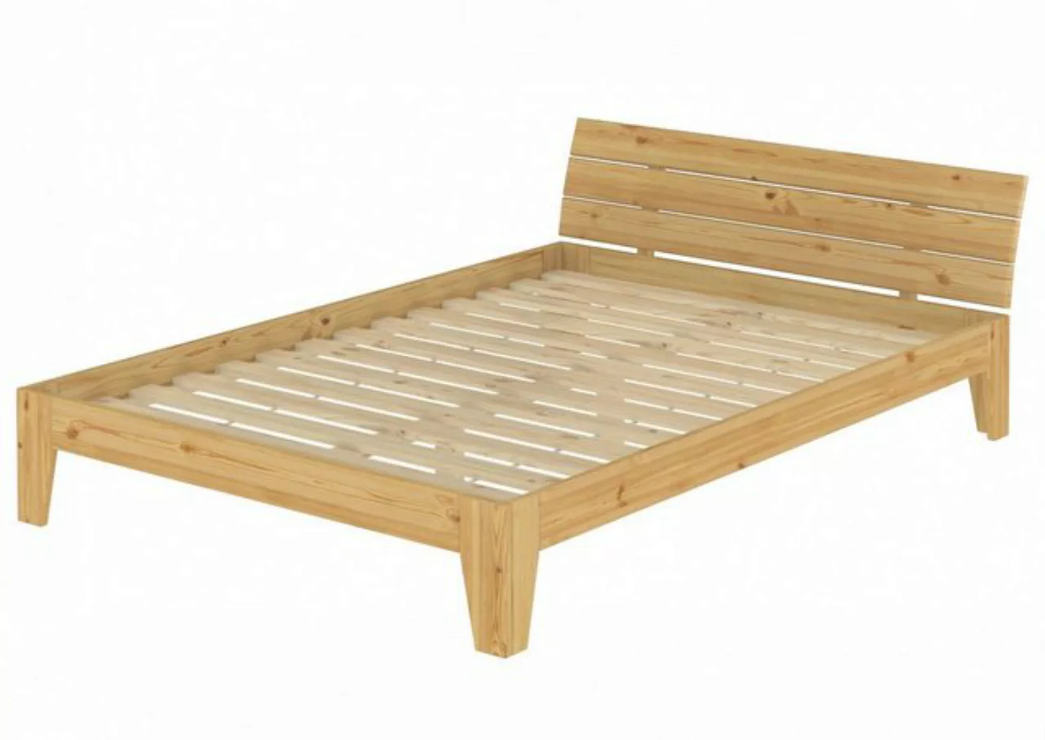 ERST-HOLZ Bett Doppelbett 160x200 Kiefer natur mit Rollrost günstig online kaufen
