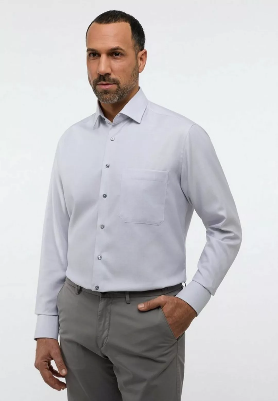 Eterna Langarmhemd - Businesshemd - Modern Fit - Twill günstig online kaufen