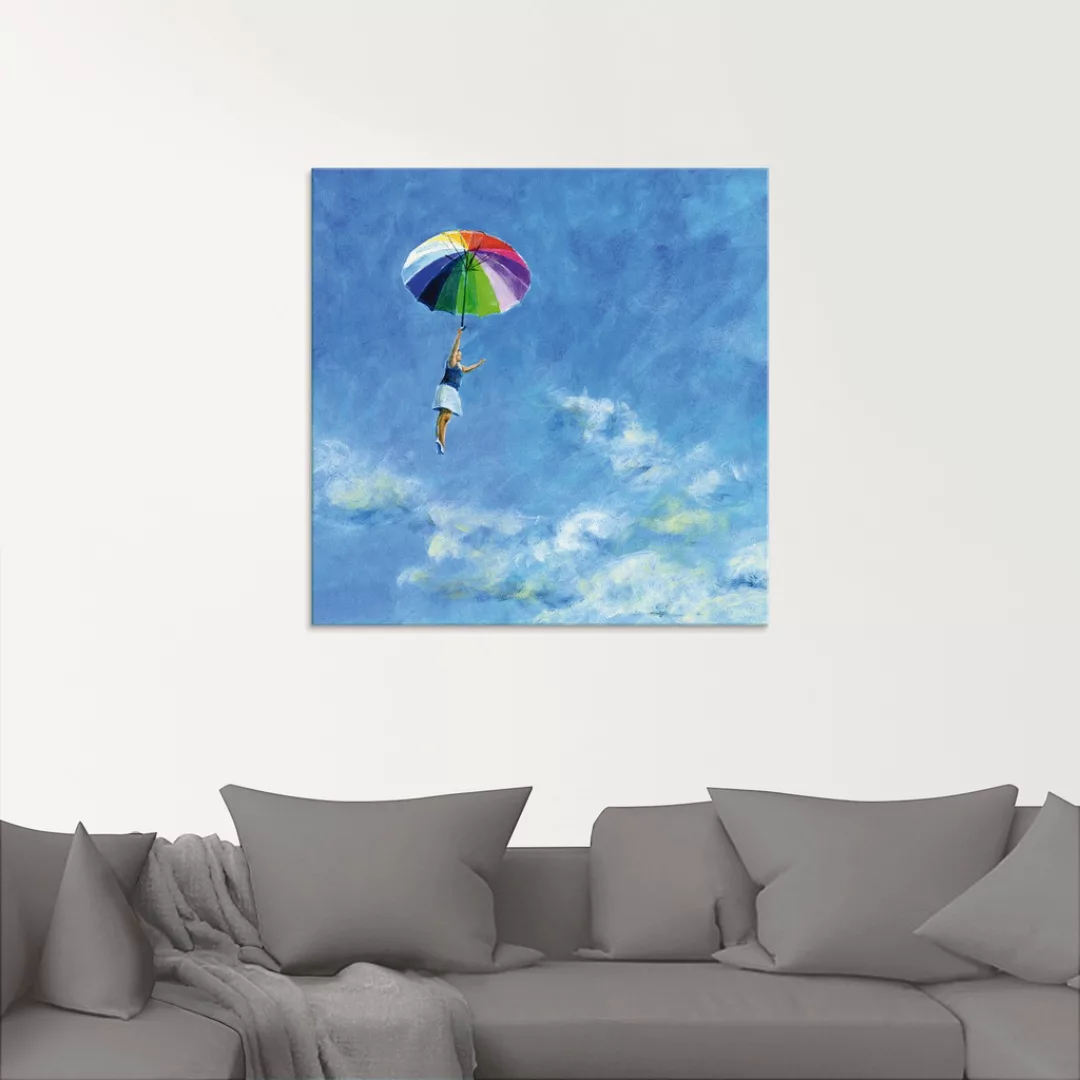 Artland Glasbild "Das Leben leben", Frau, (1 St.), in verschiedenen Größen günstig online kaufen