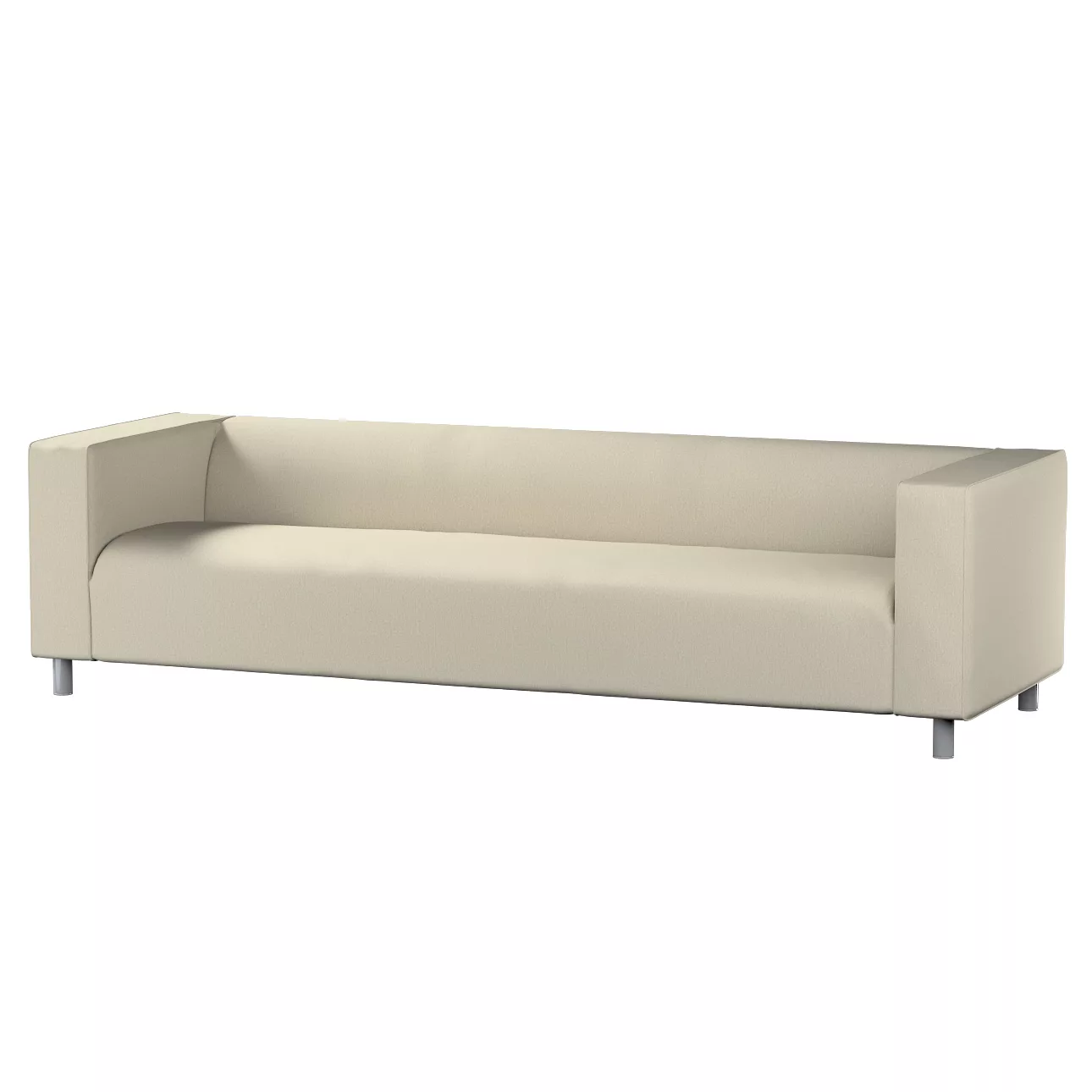 Bezug für Klippan 4-Sitzer Sofa, beige-grau, Bezug für Klippan 4-Sitzer, Ma günstig online kaufen