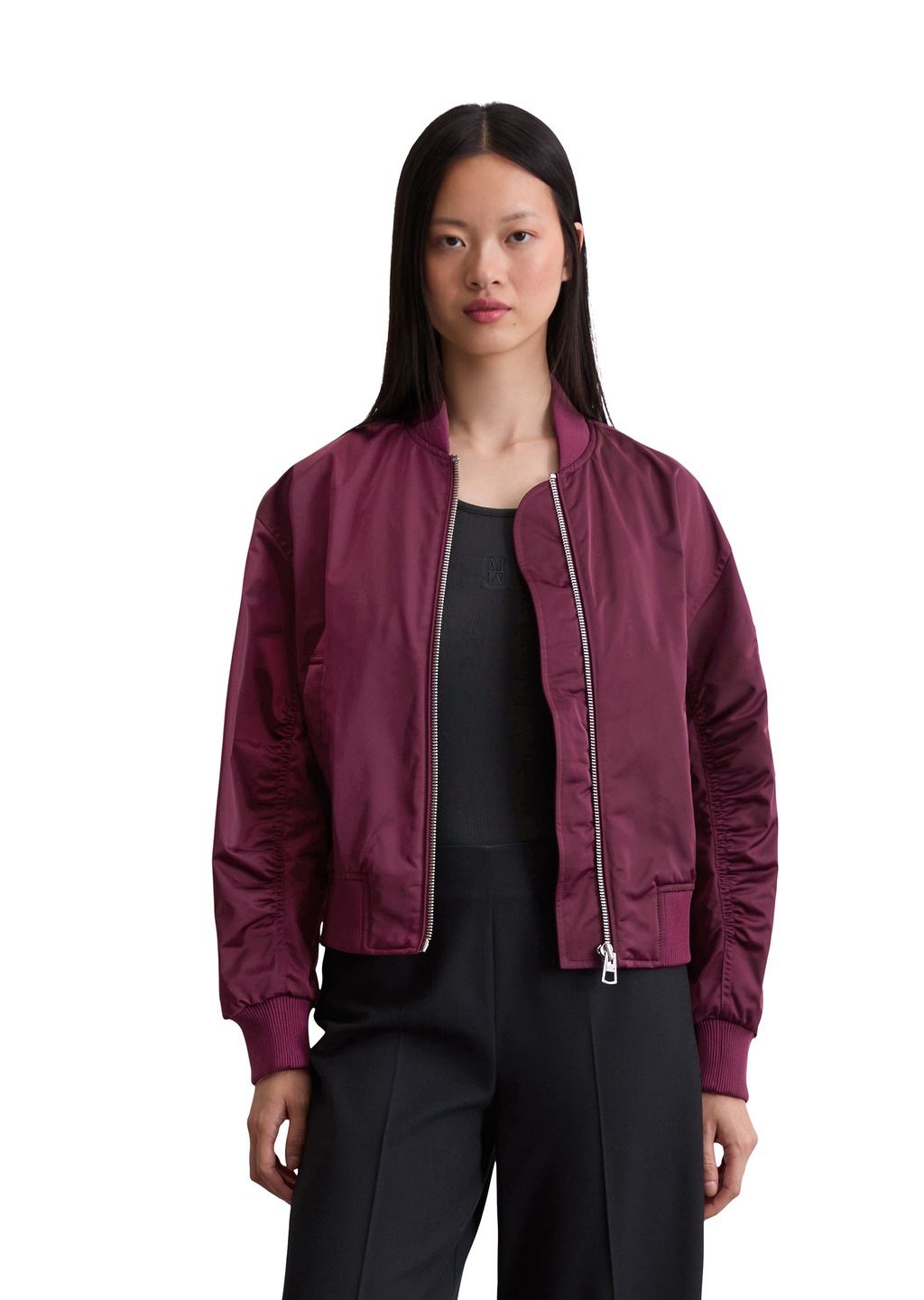 Marc OPolo Outdoorjacke "aus recyceltem Shiny-Polyester-Twill", ohne Kapuze günstig online kaufen