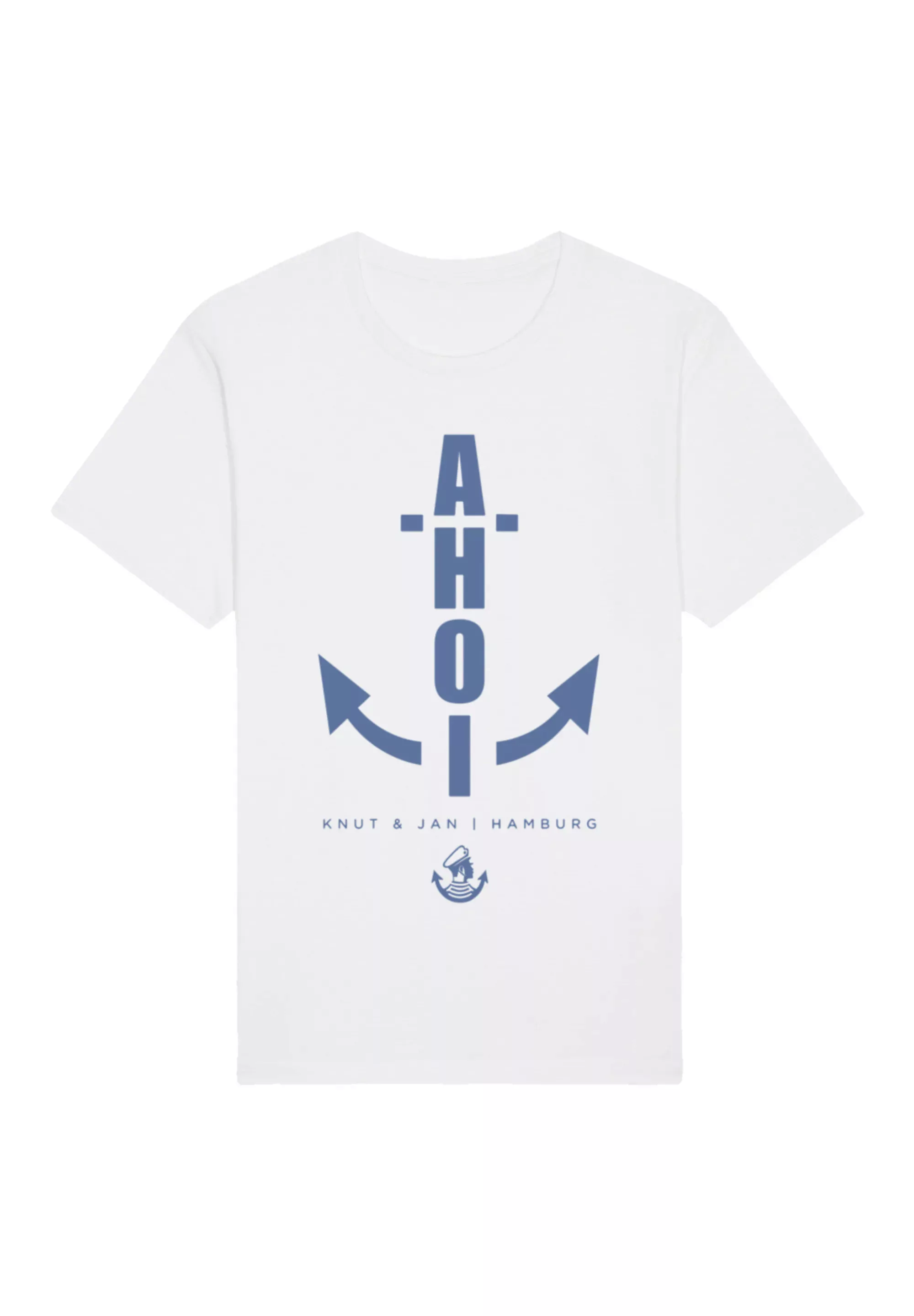 F4NT4STIC T-Shirt "Ahoi Anker Blau Knut & Jan Hamburg", Premium Qualität günstig online kaufen