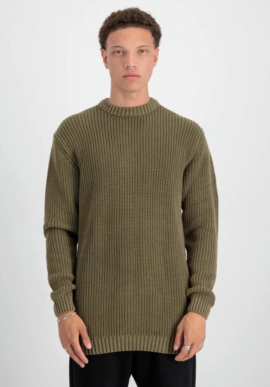 Alpha Industries Sweater "Alpha Industries Men - Knitwear Acid Pullover" günstig online kaufen