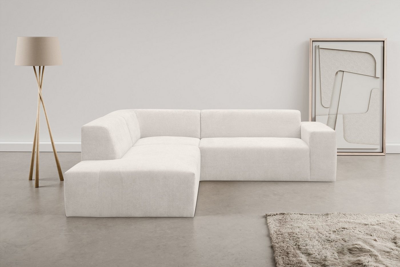 INOSIGN Ecksofa Zeus-M, Curvy Trend Wohnlandschaft mit urbaner Optik günstig online kaufen