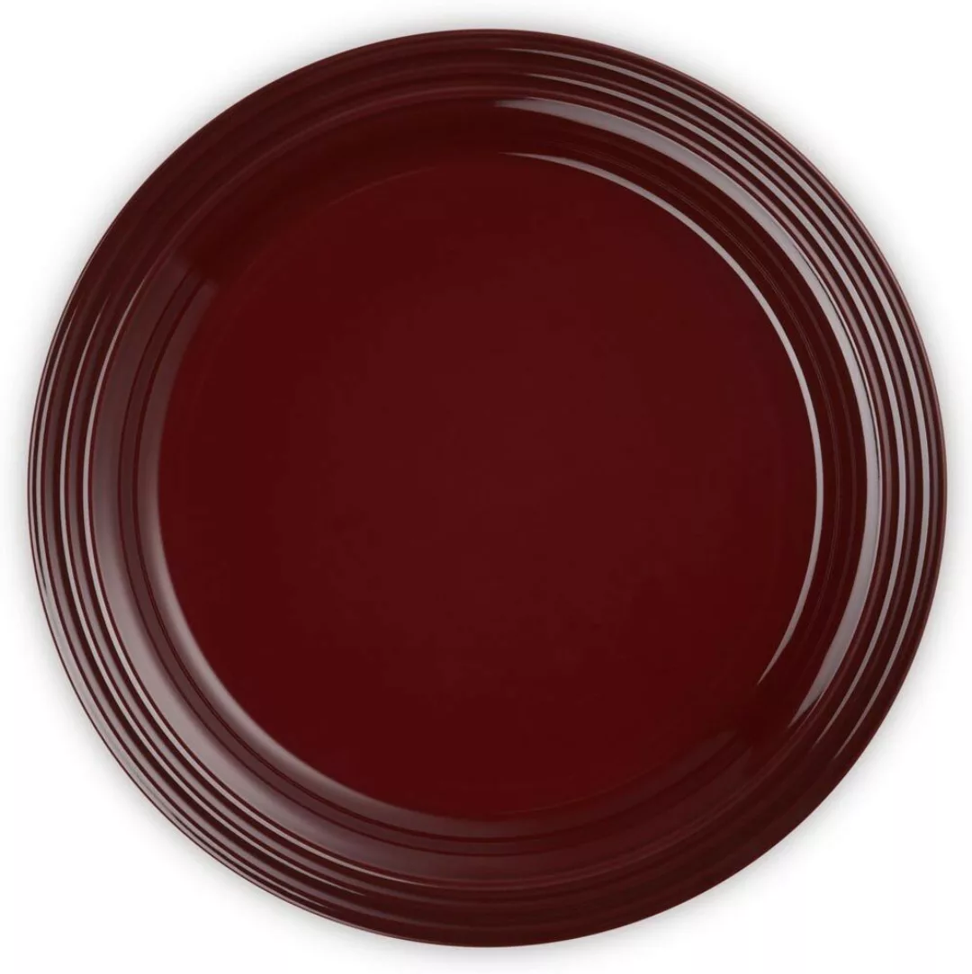 Le Creuset Speiseteller Steinzeug Rhône Bordeaux-Rot 27cm günstig online kaufen