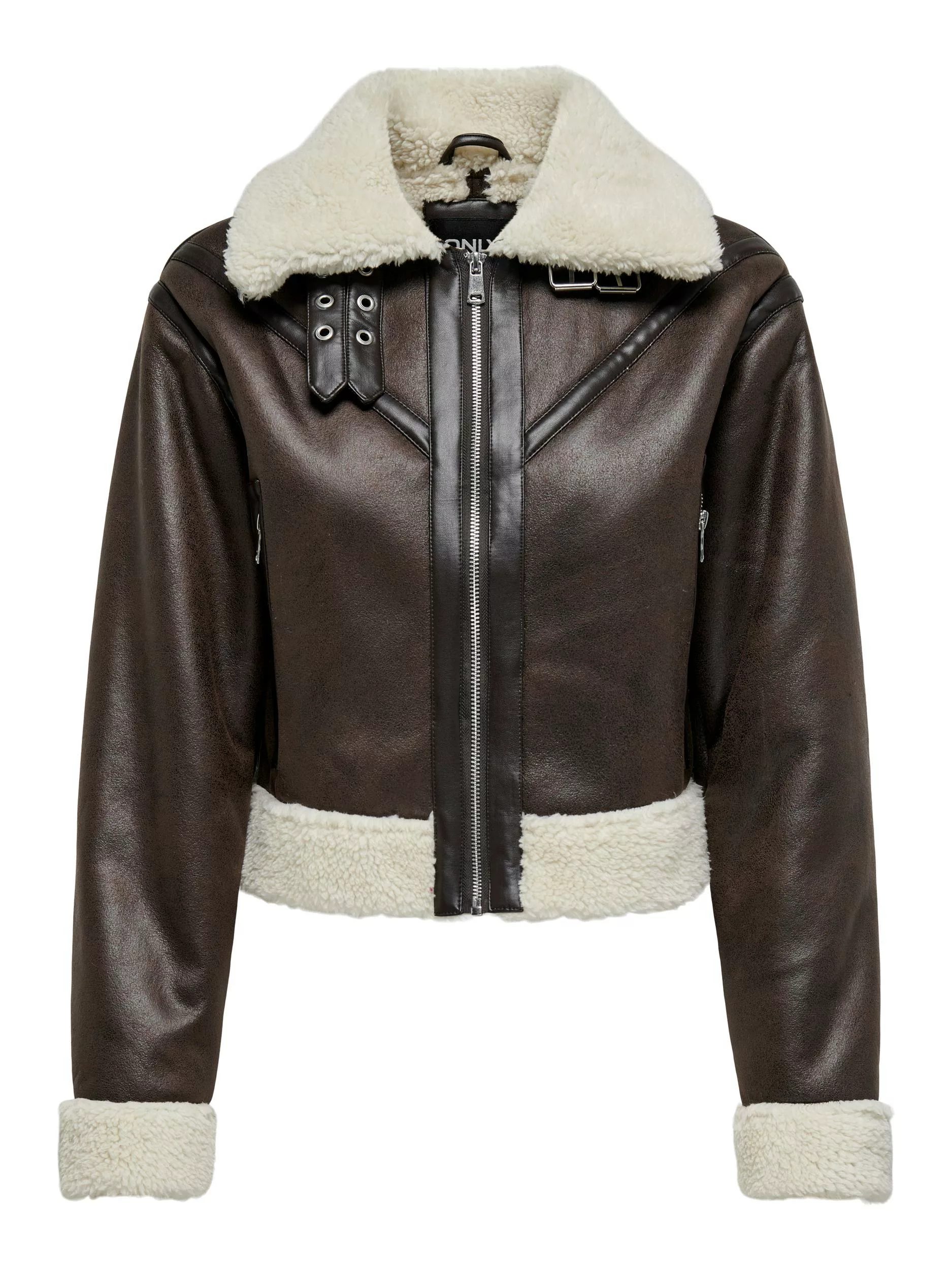 ONLY Lederimitatjacke "ONLBETTY FAUX SUEDE BONDED AVIATOR OTW" günstig online kaufen