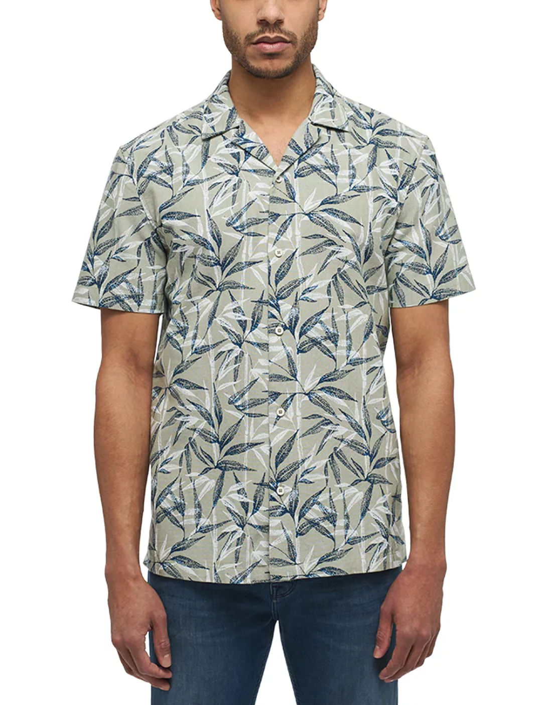 MUSTANG Kurzarmhemd "Style Collin AOP Shirt" günstig online kaufen