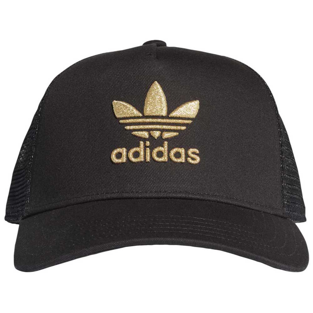 Adidas Originals Adicolor Gold Trucker Deckel 56 cm Black / Gold Metal günstig online kaufen