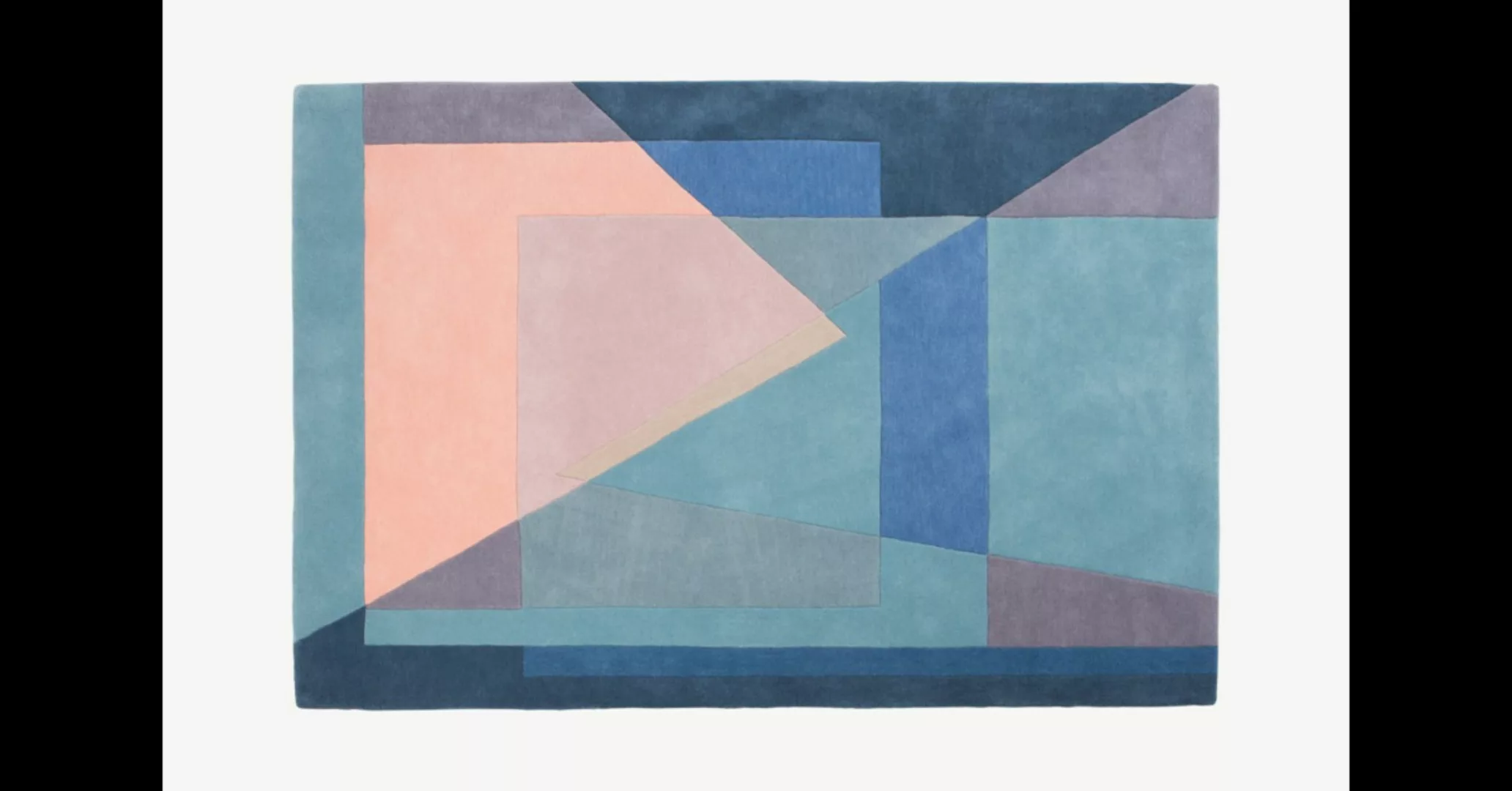 Pyramid Teppich (160 x 230 cm), Blautoene - MADE.com günstig online kaufen