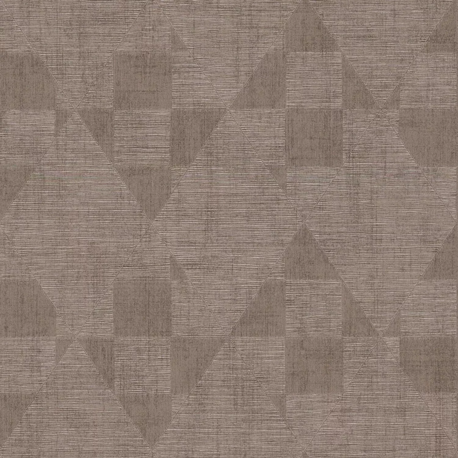 Bricoflor Vliestapete Dunkelbraun Geometrische Tapete Mit Struktur Ideal Fü günstig online kaufen