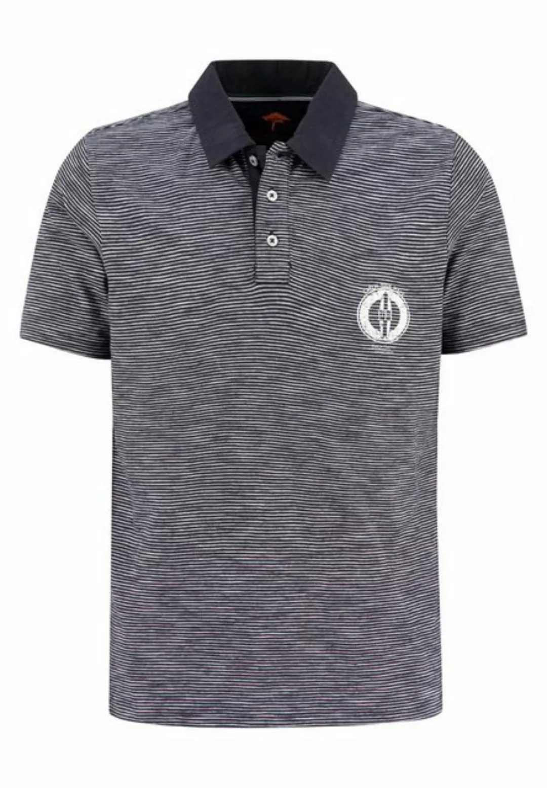 FYNCH-HATTON Poloshirt - Basic Polo Kurzarm - kurzes Poloshirt - Fine Strip günstig online kaufen