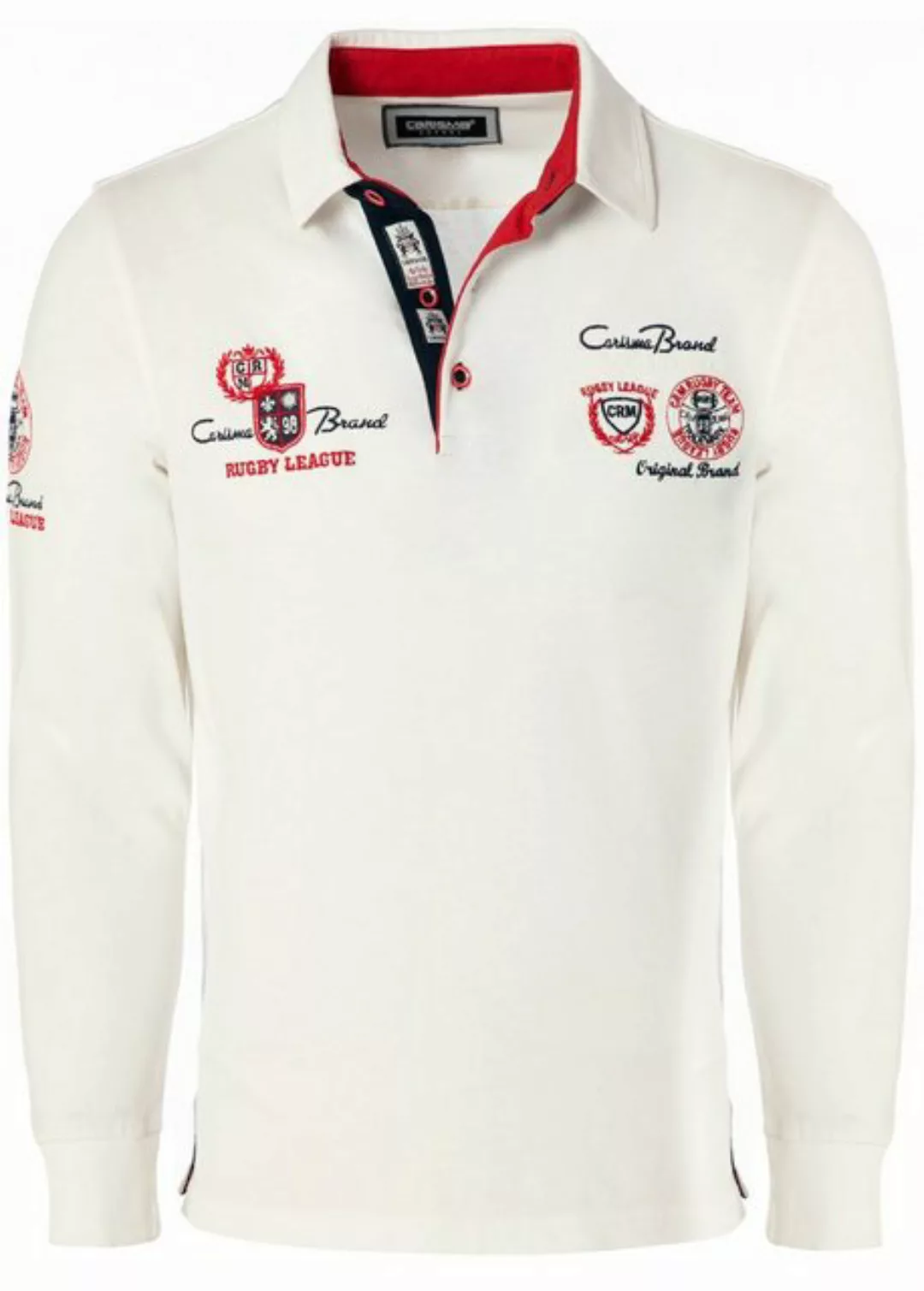 CARISMA Poloshirt mit Stickerei Rugby Team günstig online kaufen
