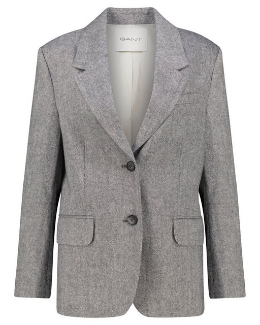 Gant Blusenblazer Damen Blazer mit Wolle STRUCTURE (1-tlg) günstig online kaufen