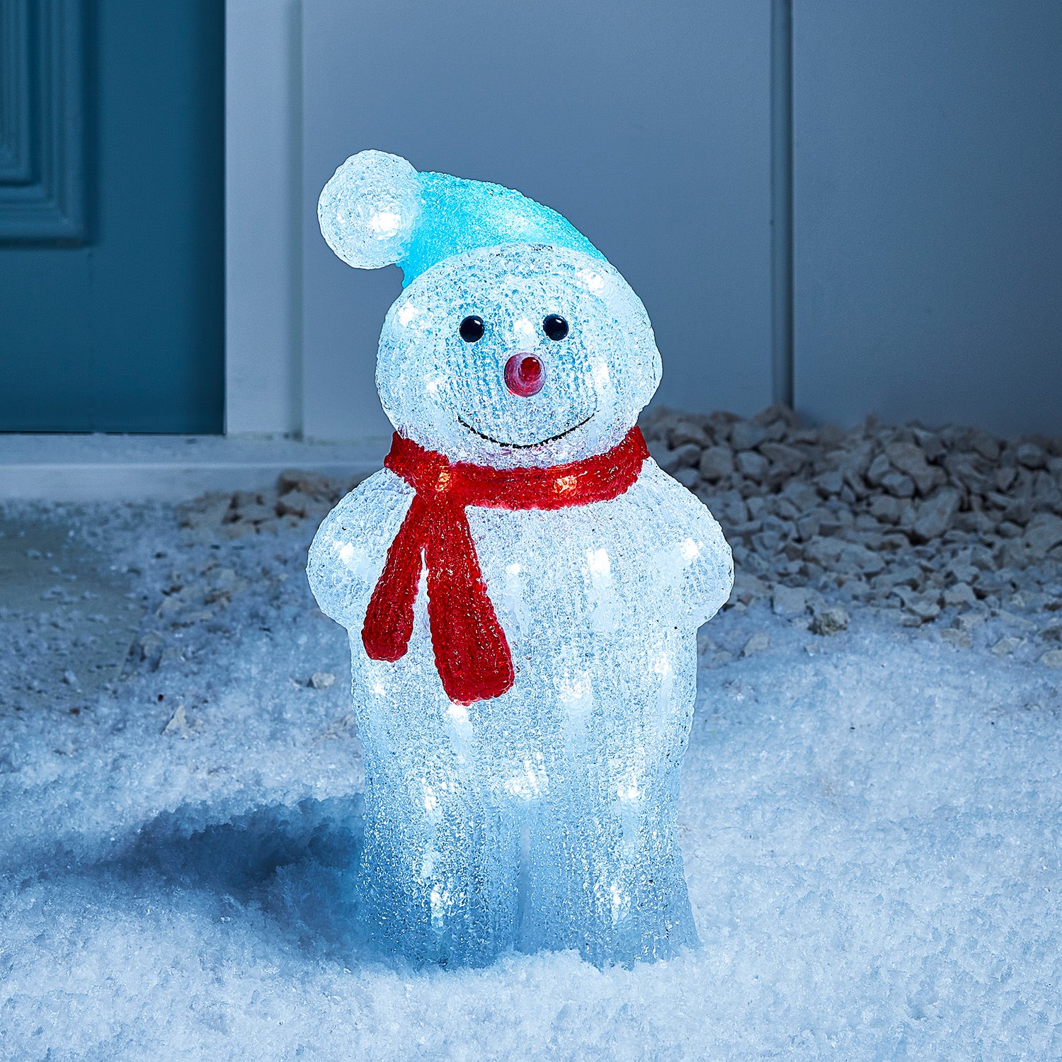 LED Acryl Schneemann Figur 34cm günstig online kaufen