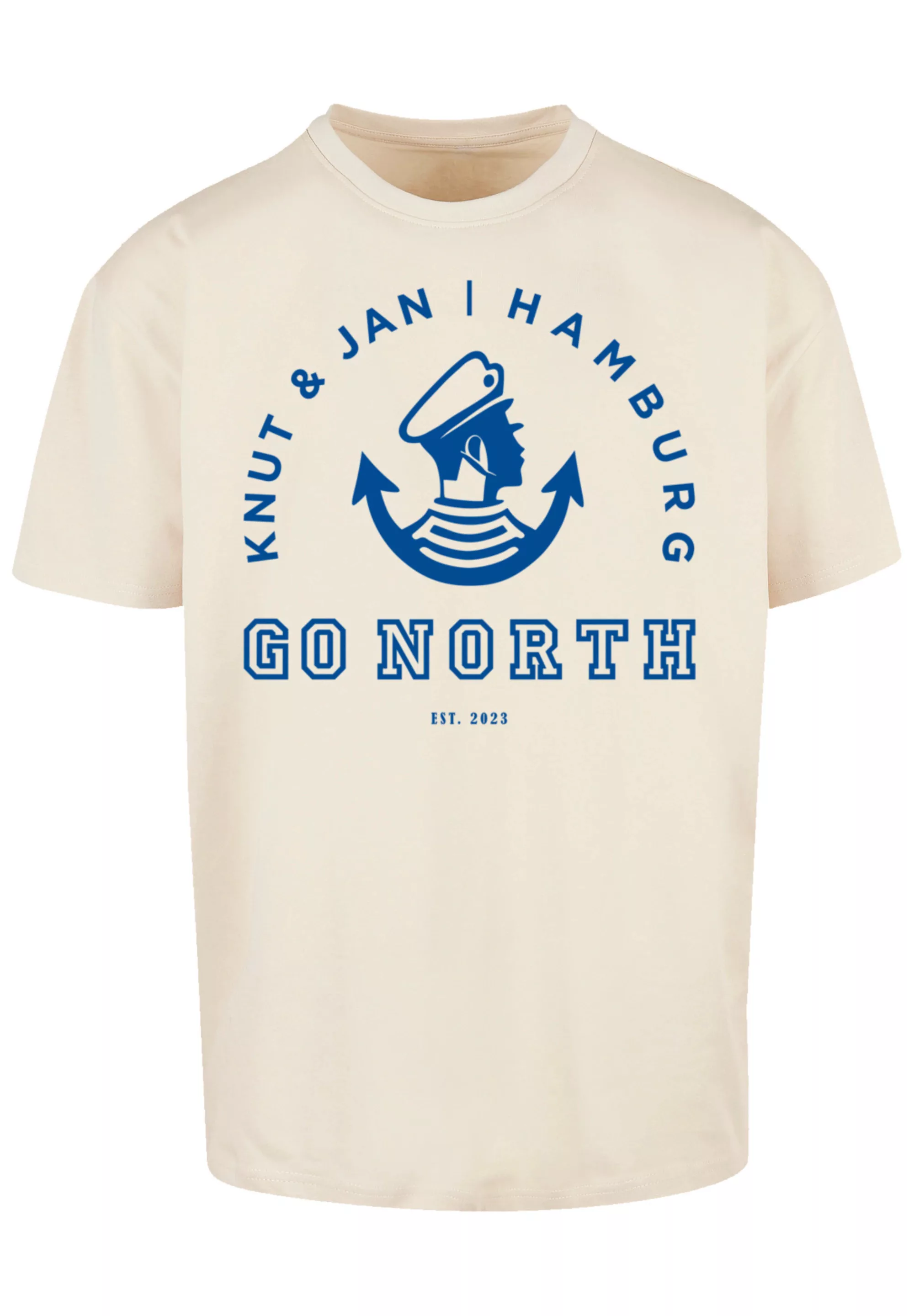 F4NT4STIC T-Shirt "Go North Knut Jan Hamburg Knut Jan Hamburg", Print günstig online kaufen