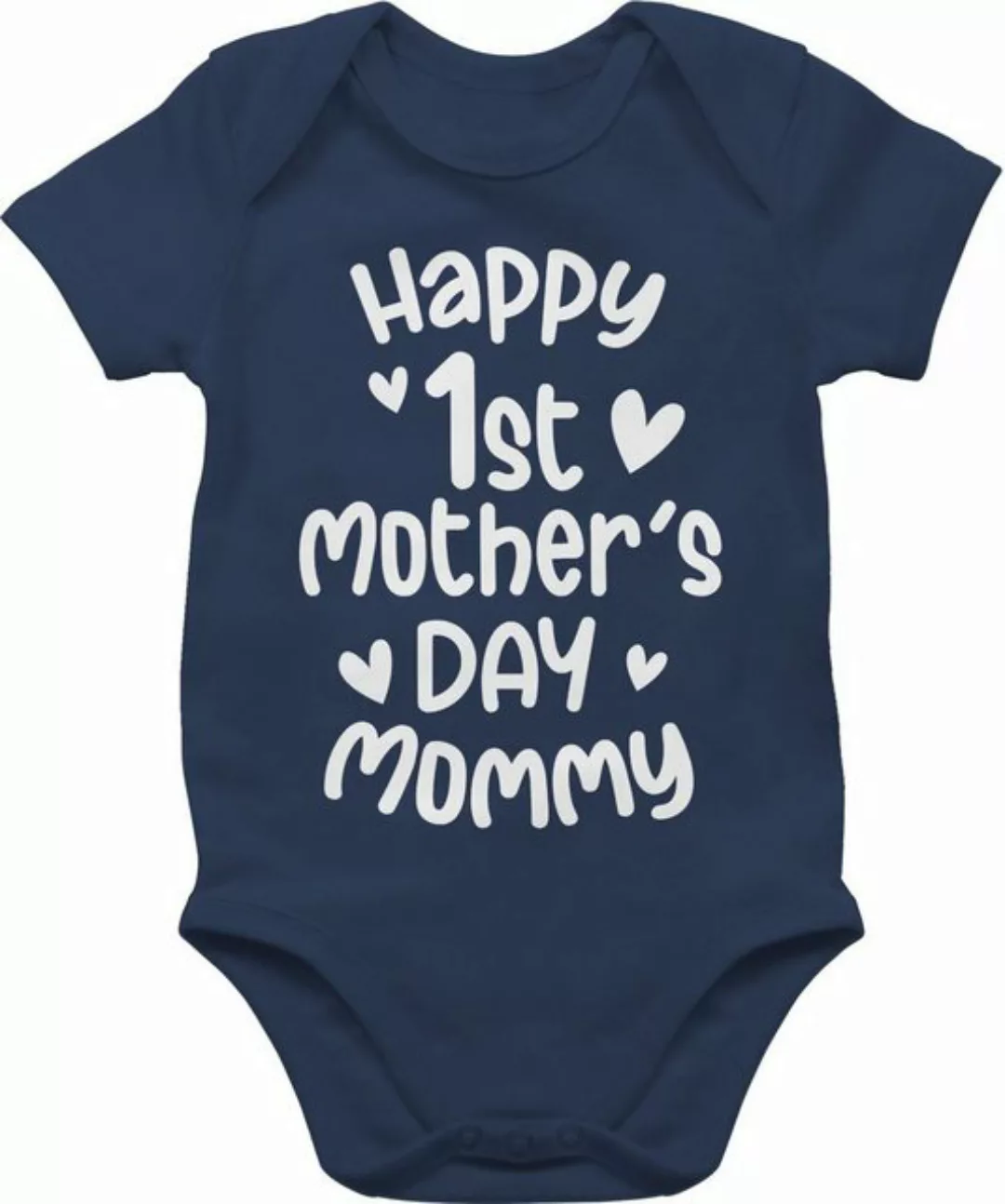 Shirtracer Shirtbody Happy 1st mother's day mommy weiß (1-tlg) Muttertagsge günstig online kaufen