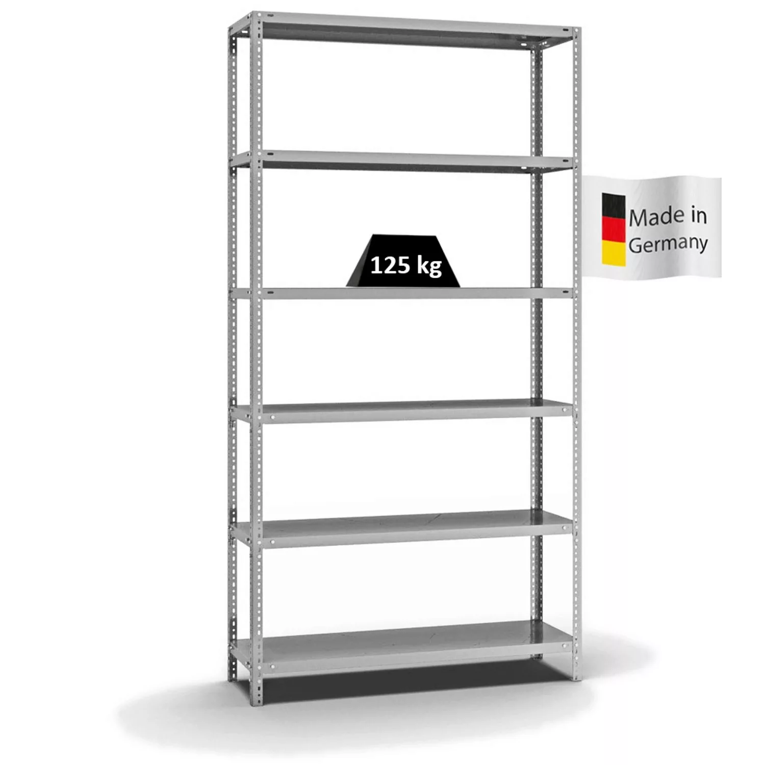 PROREGAL Fachbodenregal Schraubsystem Light-Duty Grundregal HxBxT 250 x 130 günstig online kaufen