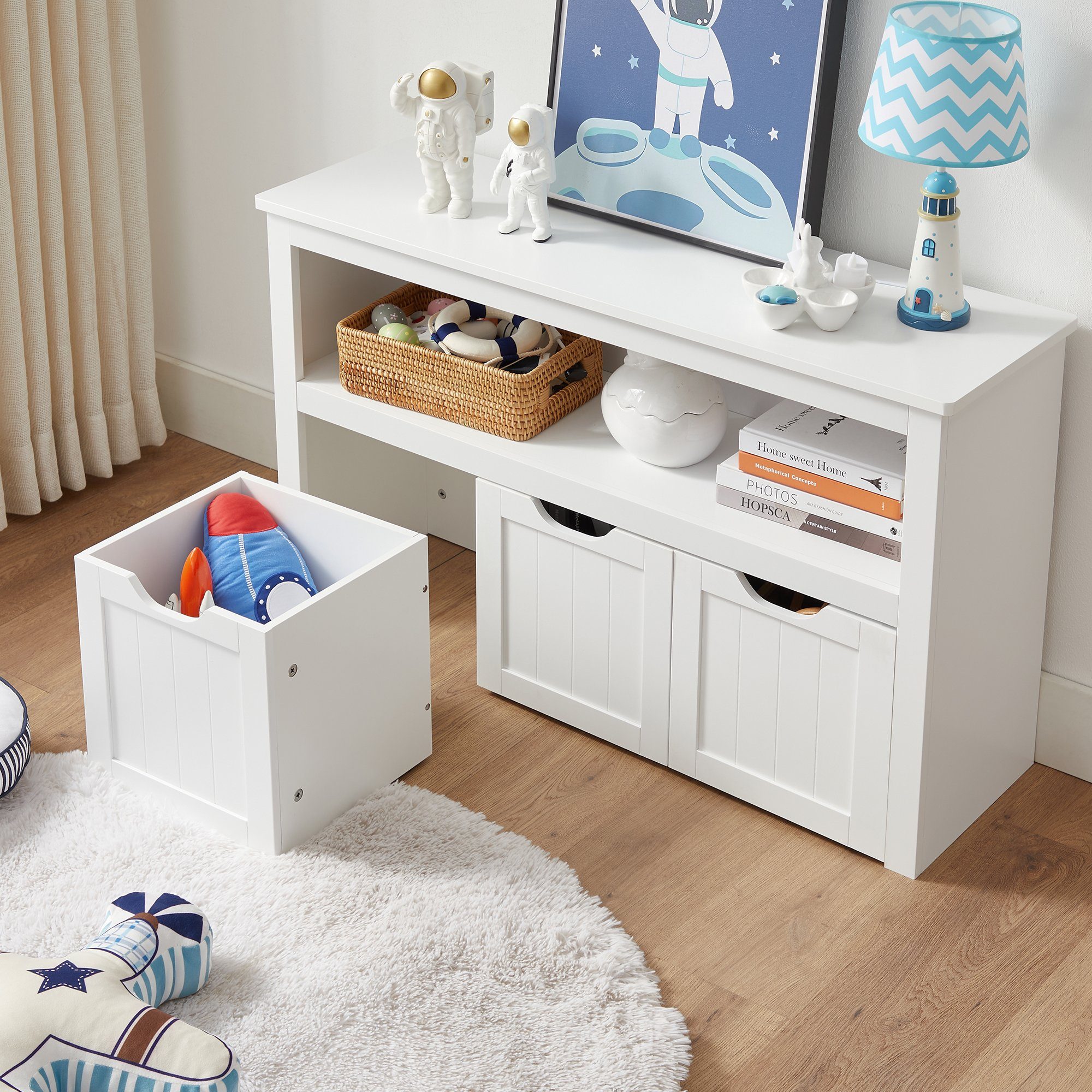 VASAGLE Kinderregal, Bücherregal Kinder, Spielzeugregal, mit günstig online kaufen