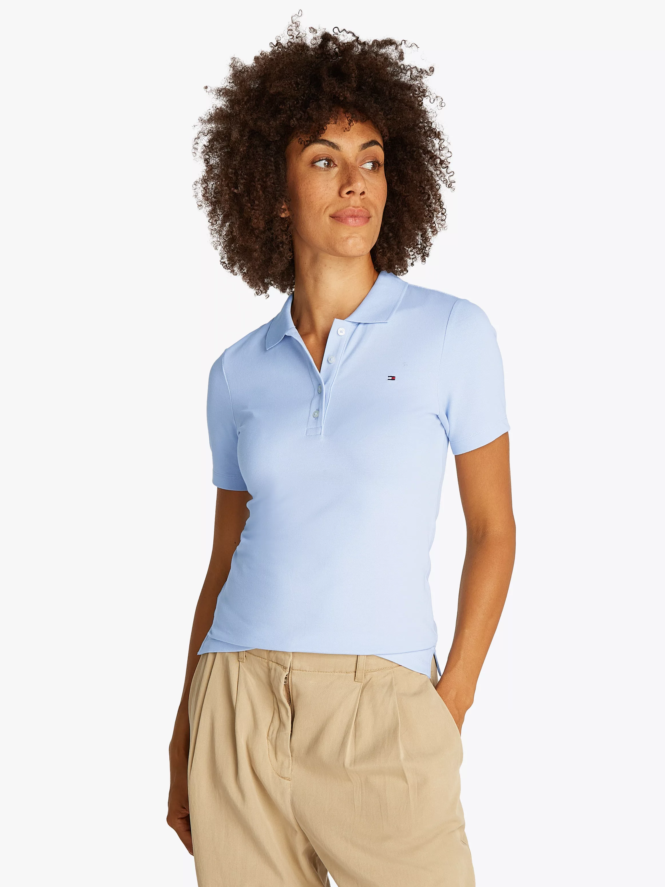 Tommy Hilfiger Poloshirt "1985 Slim Fit Pique Premium", mit Logostickerei, günstig online kaufen