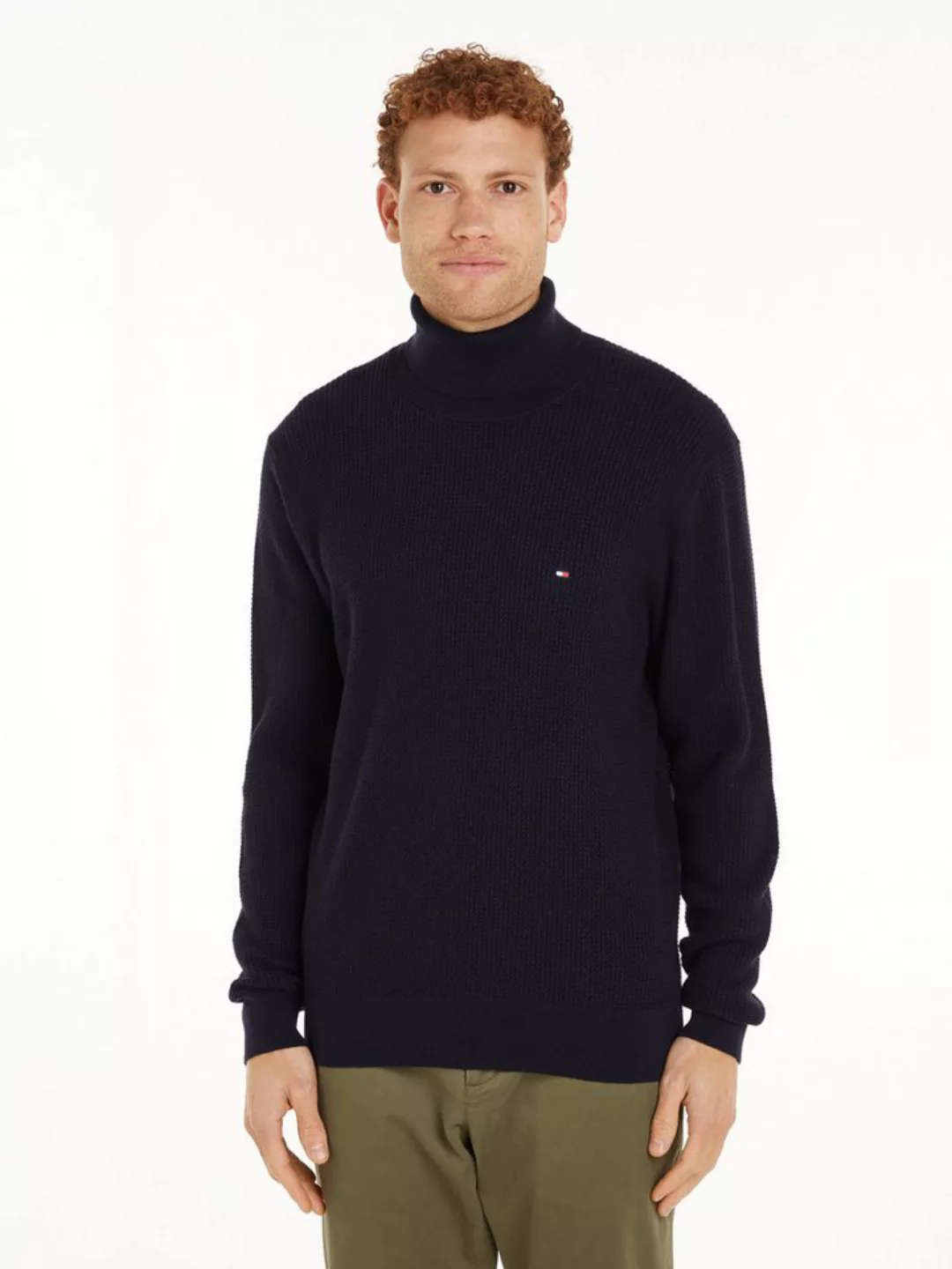 Tommy Hilfiger Rollkragenpullover STRUCTURE ROLL NECK günstig online kaufen