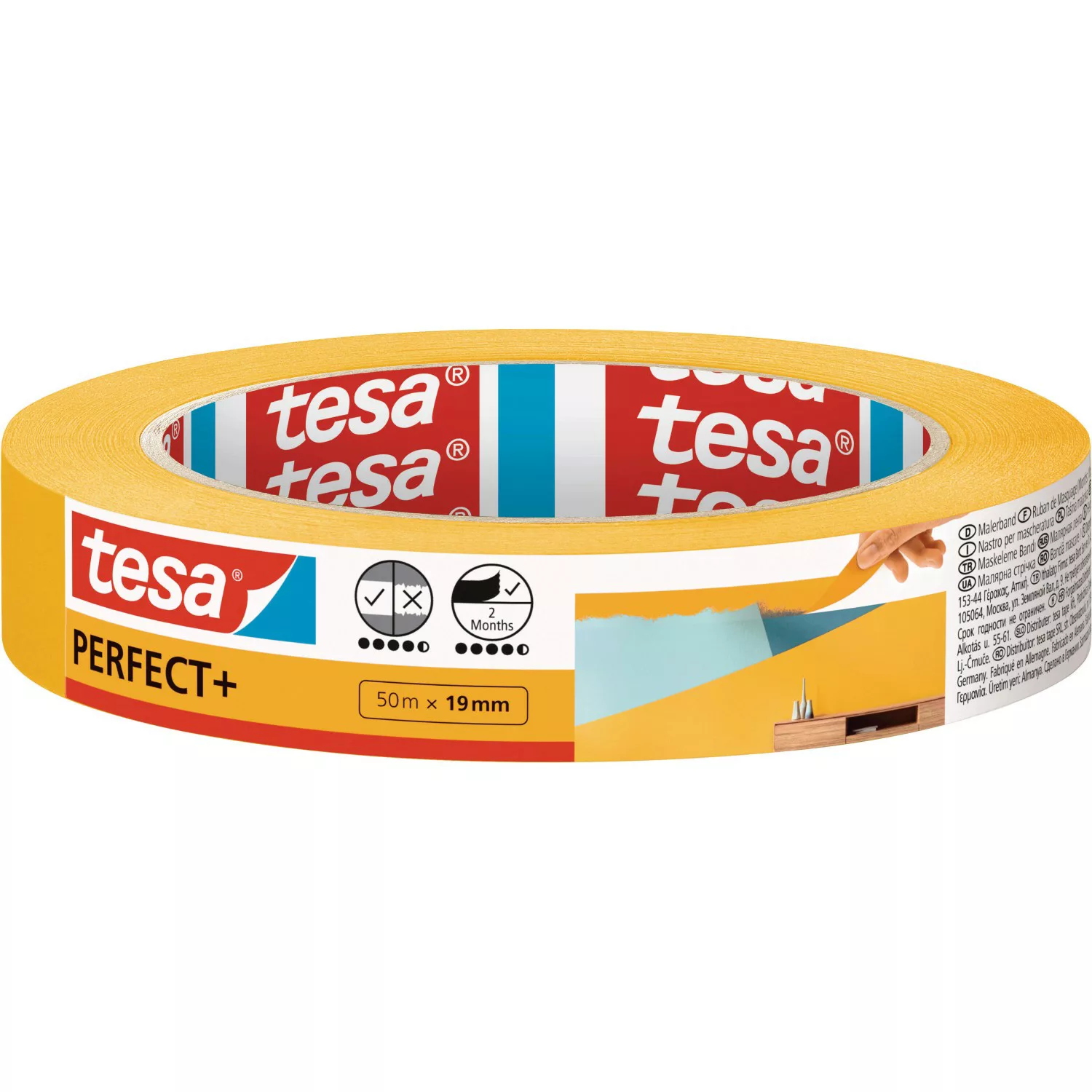Tesa Malerband Perfect+ 50 m : 19 mm günstig online kaufen
