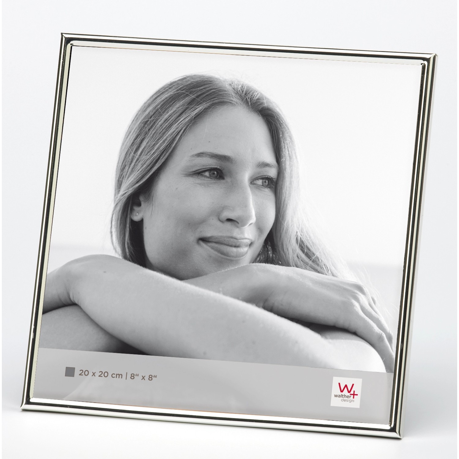 walther design Chloe Portrait Bilderrahmen  20X20 cm  Silber günstig online kaufen
