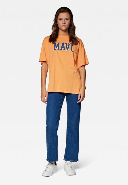 Mavi Rundhalsshirt "MAVI PRINTED TEE", Oversize T-Shirt Mit Mavi Print günstig online kaufen