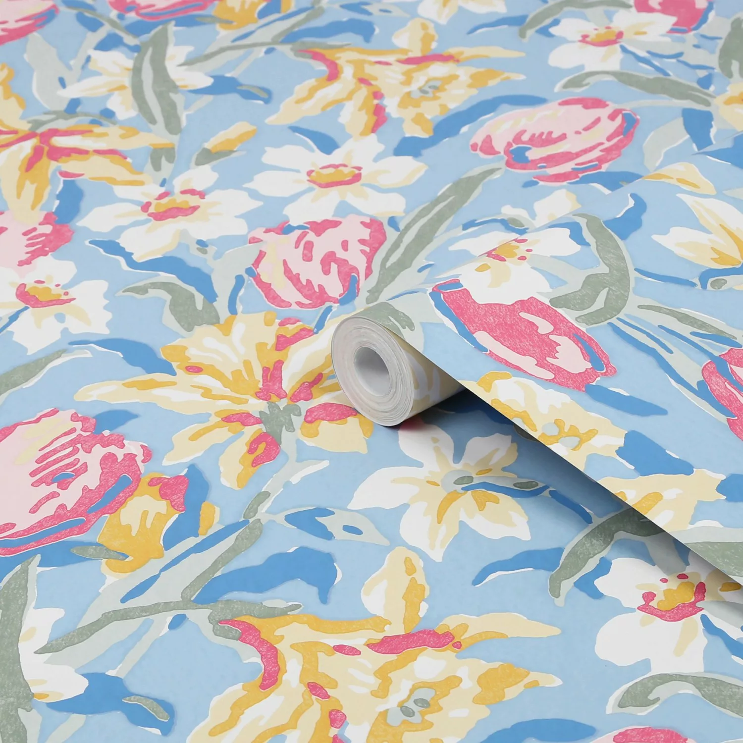 Laura Ashley Vliestapete Tulips China Blue Blau FSC® günstig online kaufen