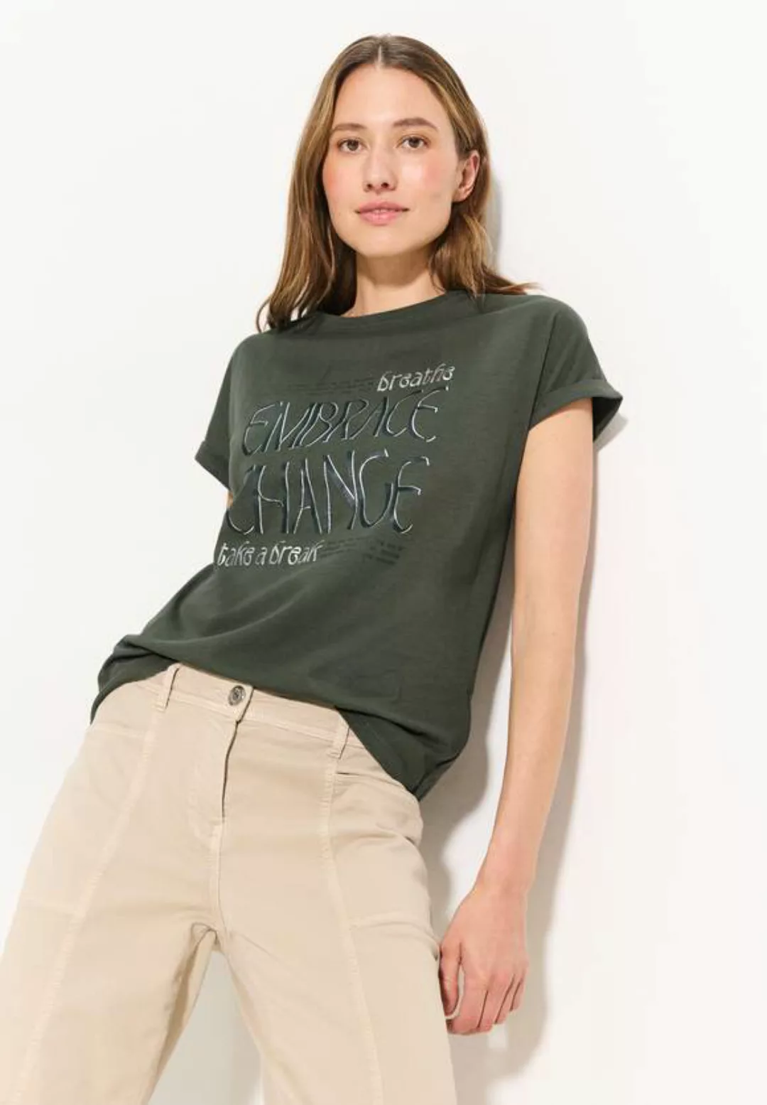 Cecil T-Shirt mit Wording günstig online kaufen