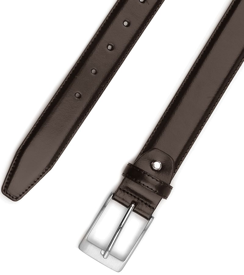 Suitable Ledergürtel Dunkelbraun Leder 023 - Größe 95 günstig online kaufen