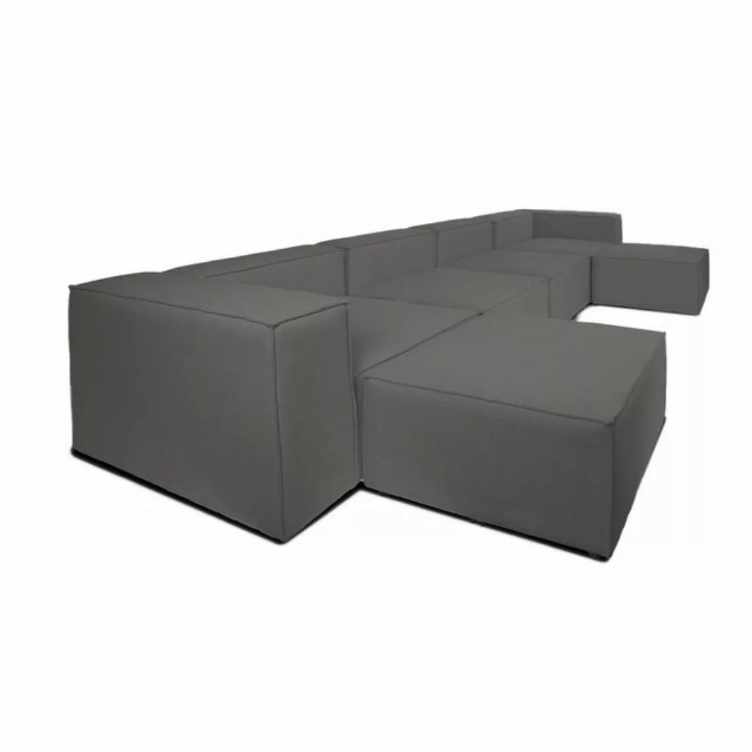 HOME DELUXE Sofa Modulares Sofa VERONA XXL, 415 x 68 x 207 cm 6 Teile, Ecks günstig online kaufen