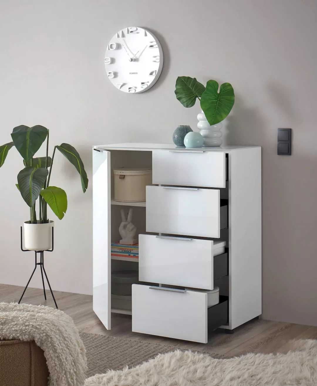 HBZ Sideboard "Santorin Mehrzweckschrank-Universalschrank, BxHxT 90x99x40 c günstig online kaufen
