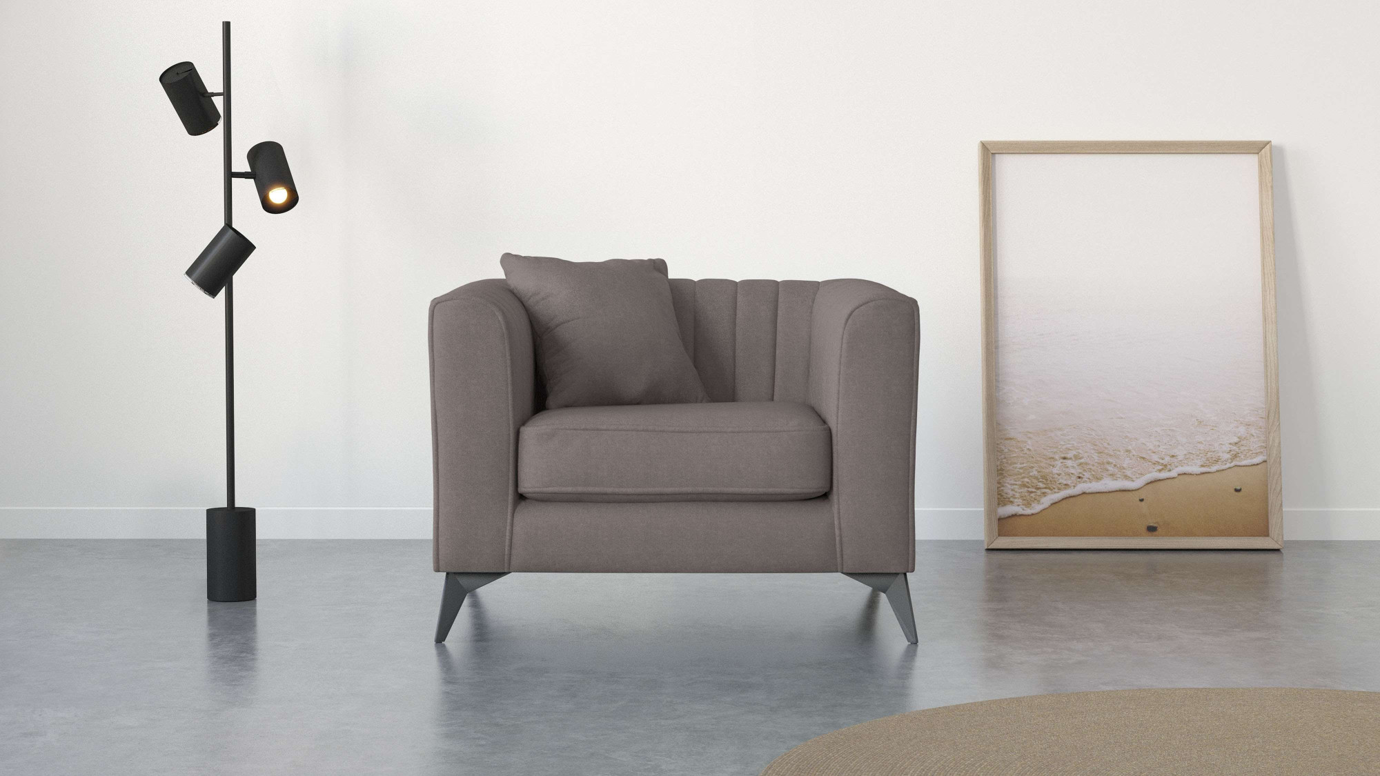 Places of Style Sessel "MATTHEW Loungesessel, Maße B/T/H: 99/86/74 cm", inc günstig online kaufen