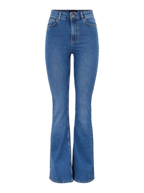 Pieces Peggy Flared Lb Jeans Mit Hoher Taille XS Light Blue Denim günstig online kaufen