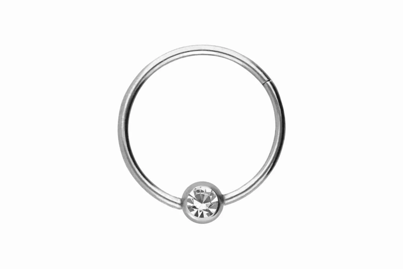 PIERCINGLINE Nasenpiercing Chirurgenstahl Segmentring Clicker KRISTALL günstig online kaufen