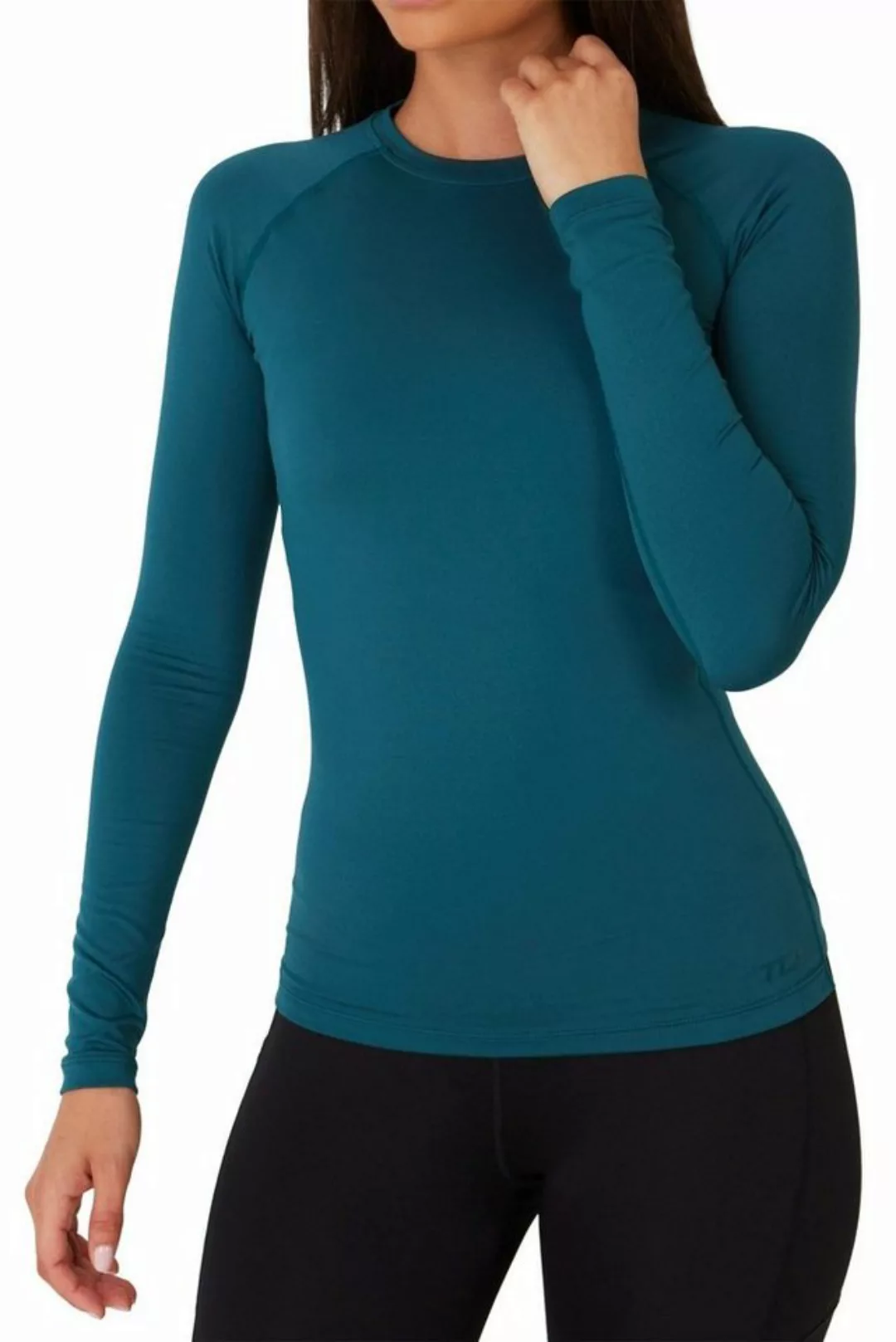 TCA Langarmshirt TCA Damen Thermo-Laufshirt - Blau, XXL (1-tlg) günstig online kaufen